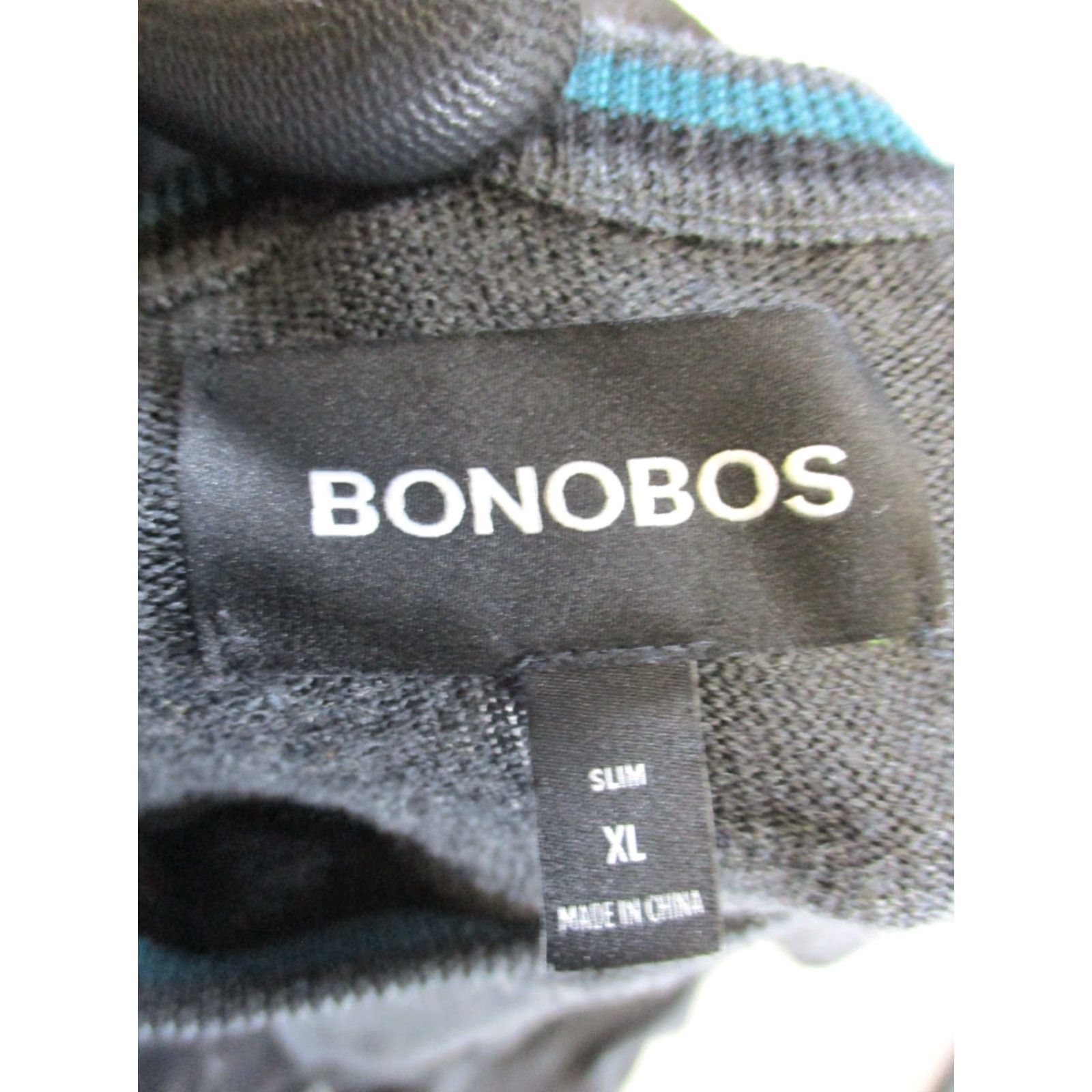 Bonobos VINTAGE Bonobos Sweater Mens XL Gray Knit Wool Pullover Long Sleeve V-Neck Slim Fit Golf Hiking Walking Size US XL / EU 56 / 4 - 3 Thumbnail