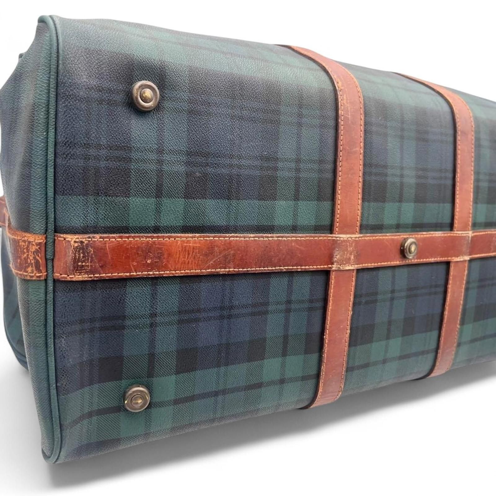 Polo Ralph Lauren Ralph Lauren - Men's Travel Bag in Tartan with Leather Trim Size ONE SIZE - 2 Thumbnail