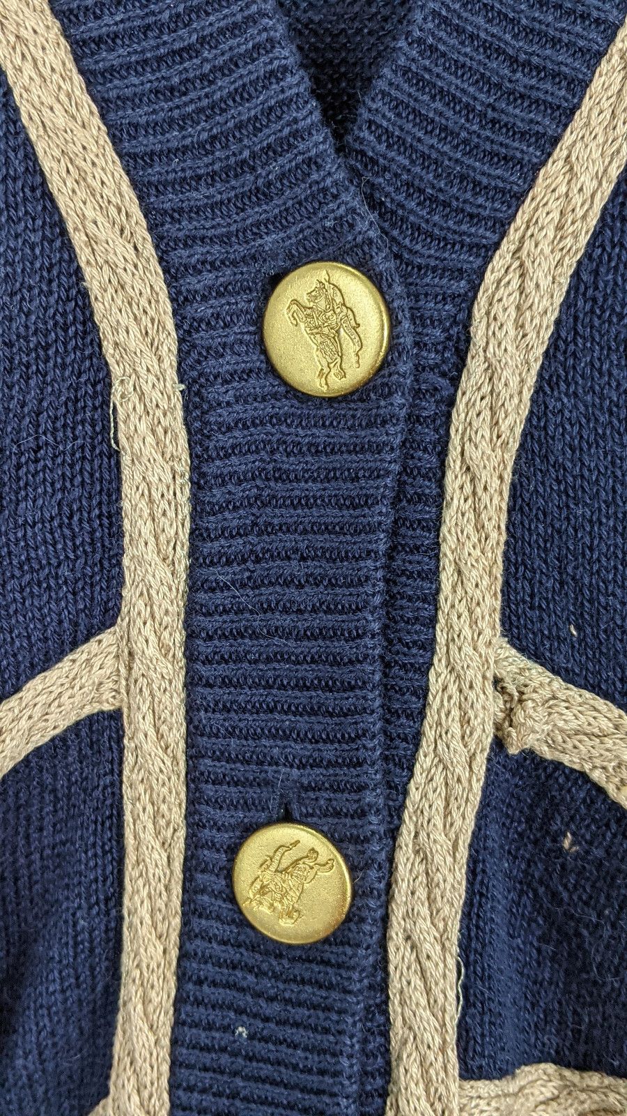Burberry Vintage Burberrys Flag knitwear sweater cardigan Size US M / EU 48-50 / 2 - 4 Thumbnail