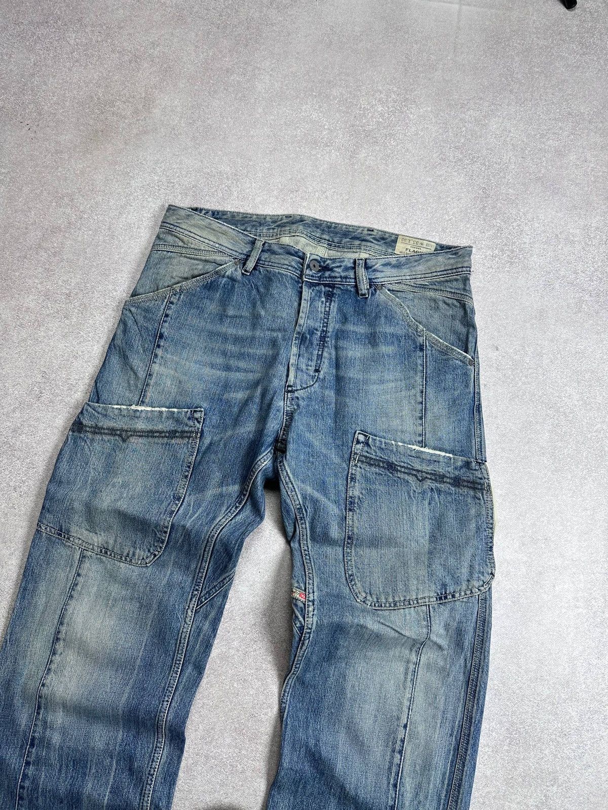 Diesel Vintage Diesel Baggy Workwear Avantgarde Y2K Jeans 33 Size US 33 - 6 Thumbnail