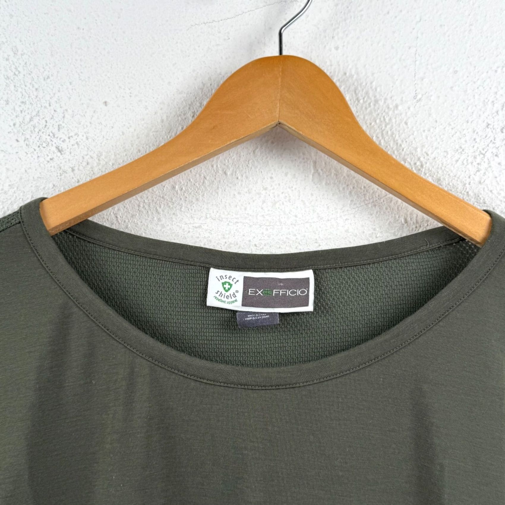 ExOfficio VINTAGE ExOfficio Womens Long Sleeve Shirt XS Round Neck Green Slits Shirt Womens XS Green Slit Size XS / US 0-2 / IT 36-38 - 7 Thumbnail