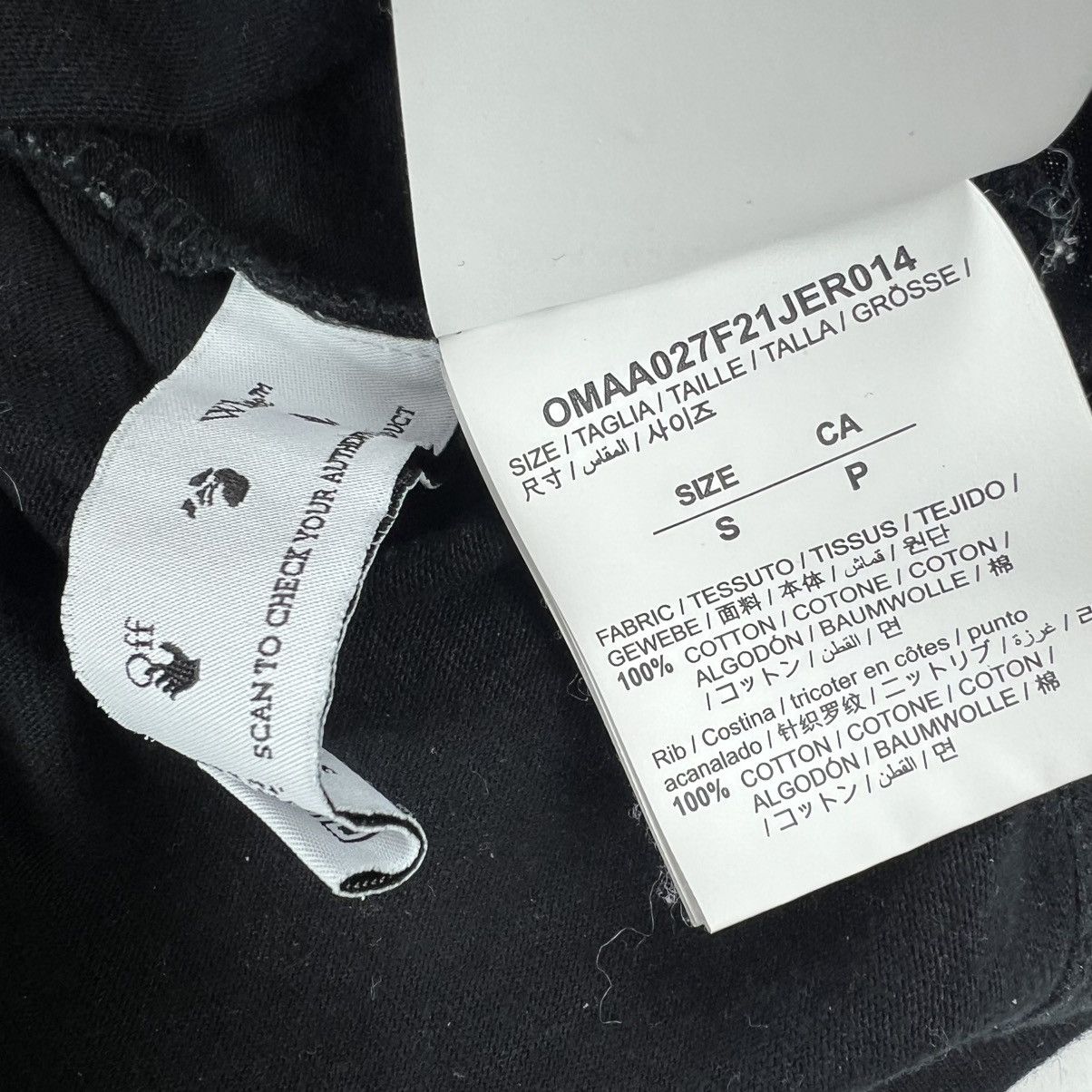Off-White Off-White Caravaggio Black T Shirt Size US S / EU 44-46 / 1 - 5 Thumbnail