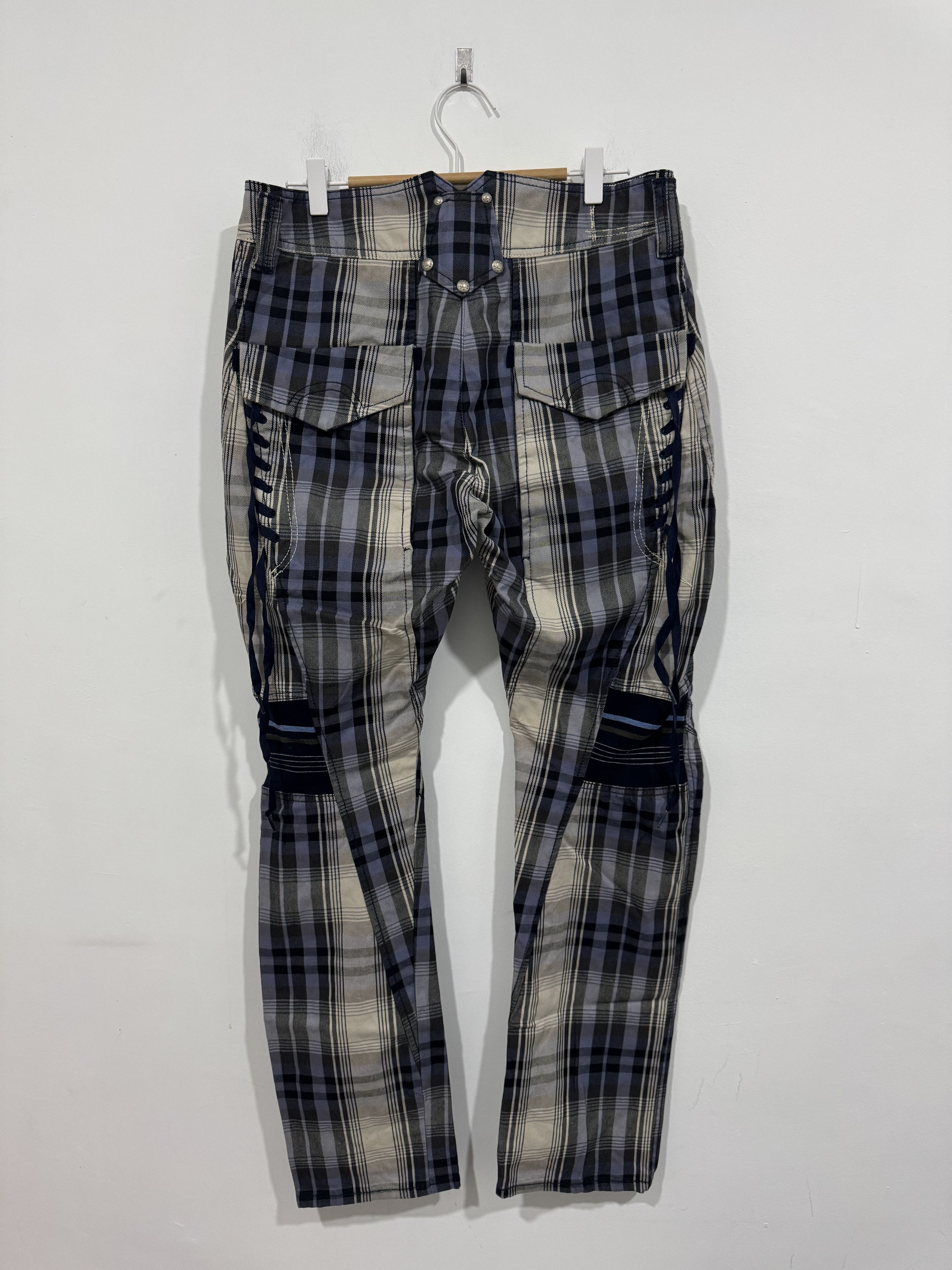 Marithe + Francois Girbaud Marithe + Francois Girbaud Tartan Jeans Size US 34 / EU 50 - 4 Thumbnail