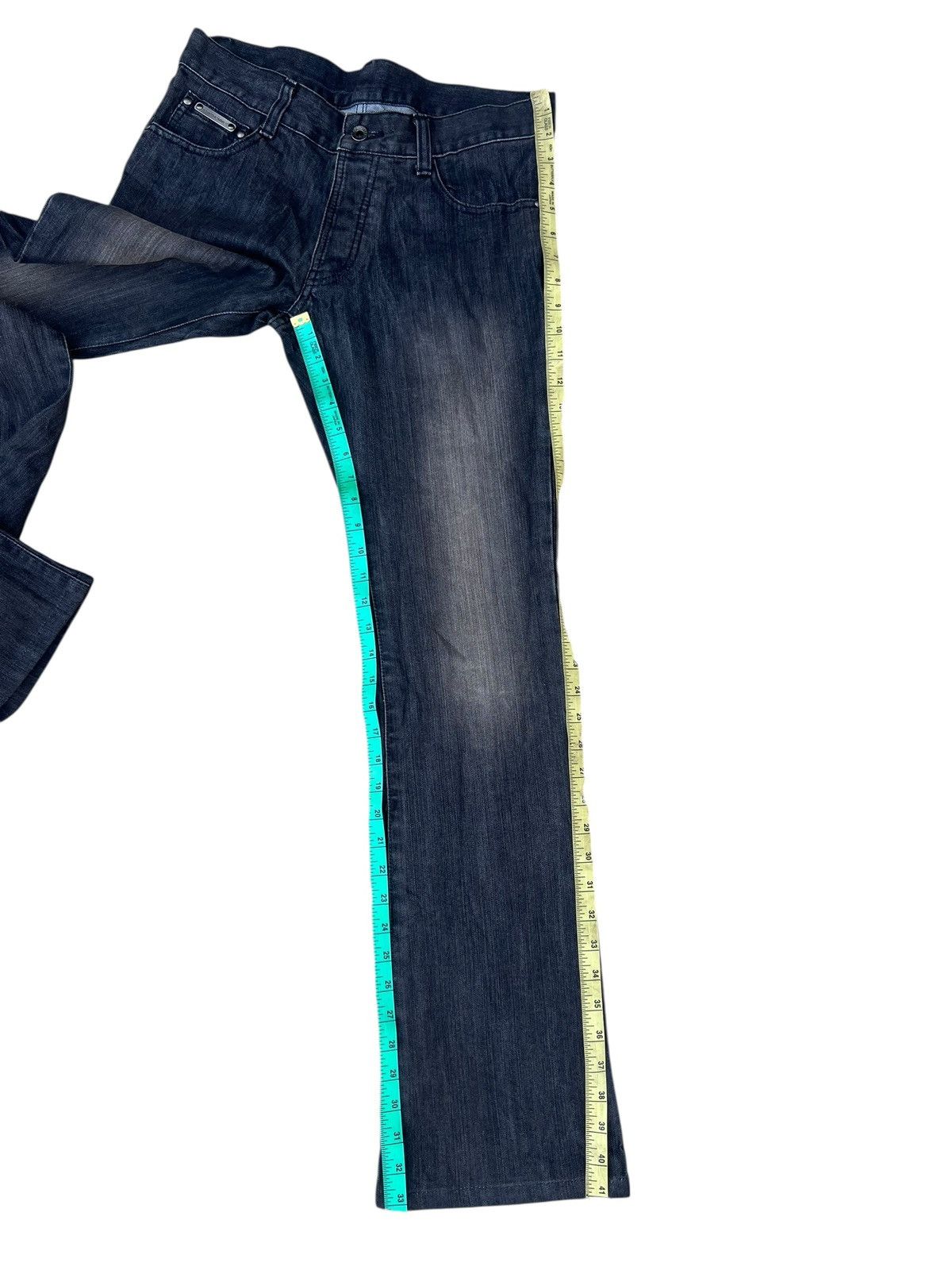 5351 POUR LES HOMMES 5351 Pour Les Hommes Black Denim Flare Jeans Size US 31 - 6 Thumbnail