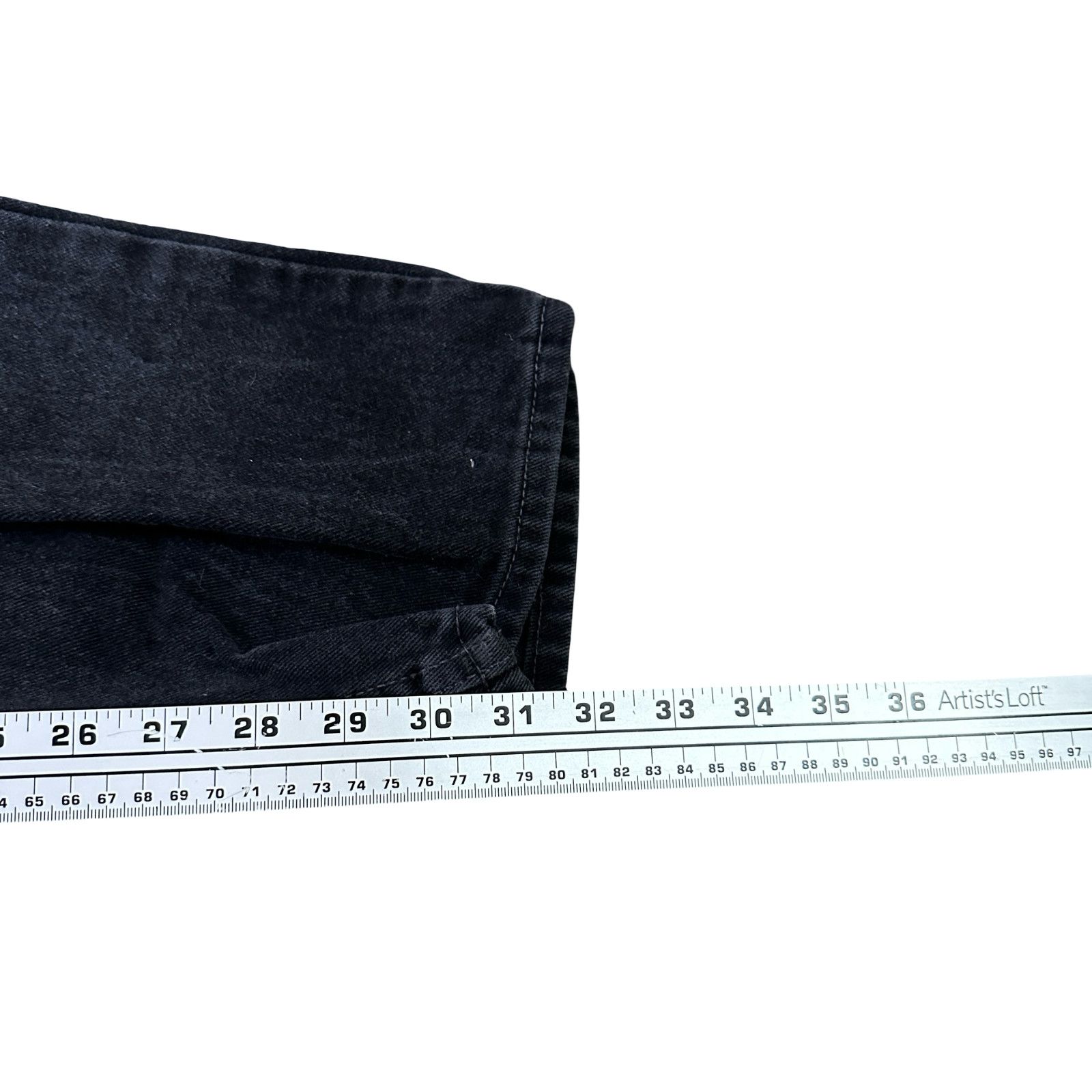 Levi's Vintage Levi's 550 Relaxed Jeans Men 36x32 Black Denim USA Size US 36 / EU 52 - 11 Thumbnail