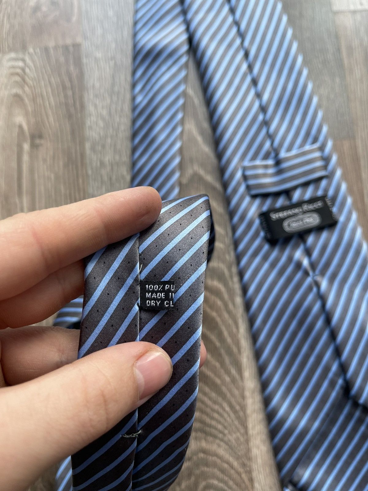 Stefano Ricci very beautiful STEFANO RICCI Blue Geometric Tie Silk Italy Size ONE SIZE - 5 Thumbnail
