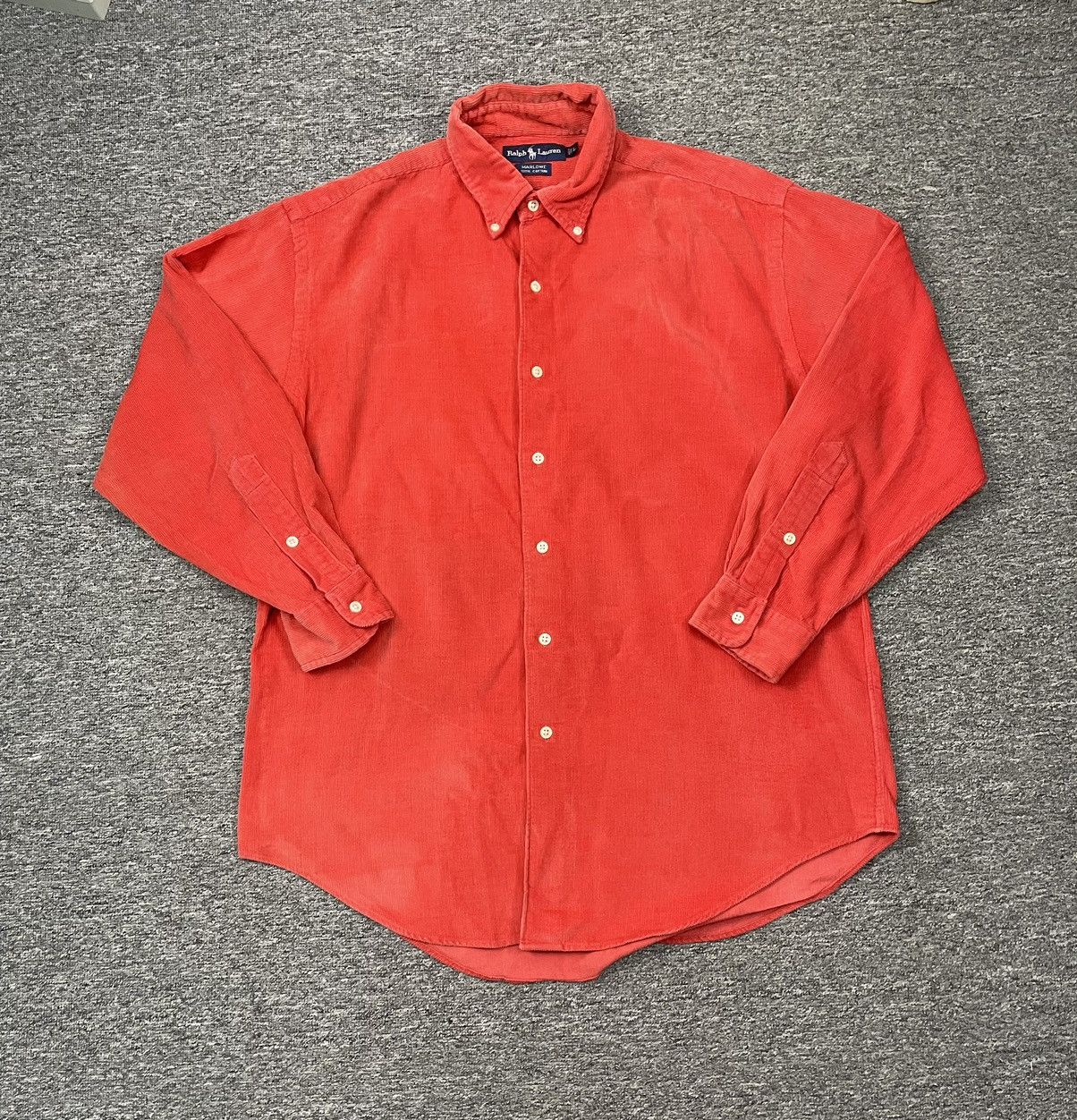 Polo Ralph Lauren Vintage Ralph Lauren Button Up Corduroy Shirt Long Sleeve Size US L / EU 52-54 / 3 - 7 Thumbnail