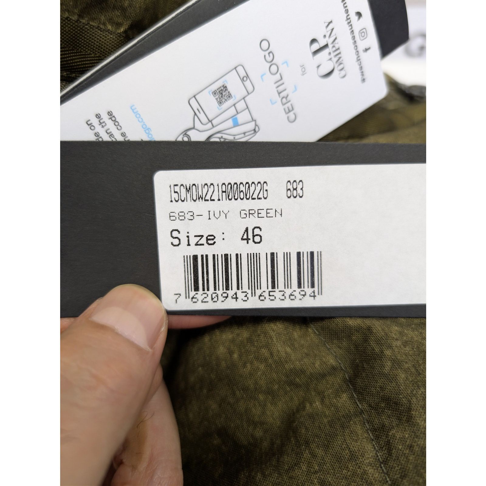 C.P. Company o1rshd1 Co-Ted Goggle down jacket in olive green Size US S / EU 44-46 / 1 - 23 Thumbnail