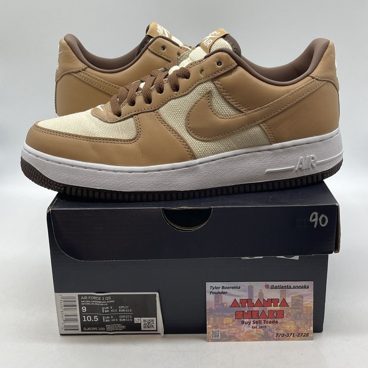 Nike Air Force 1 low acorn Size US 9 / EU 42 - 1 Thumbnail