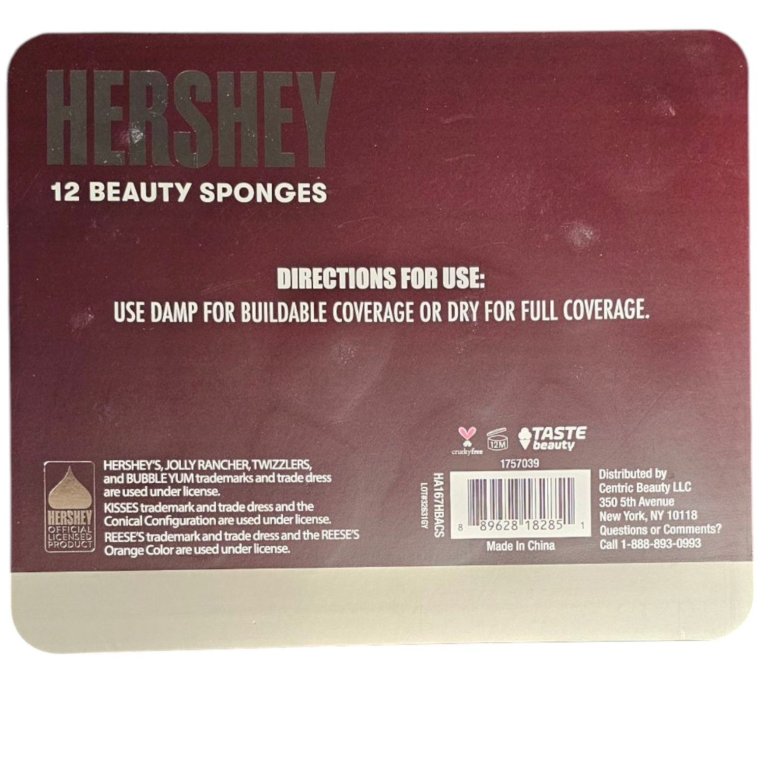 Other Hershey 12 Piece Make-up Beauty Sponges New in Package Size ONE SIZE - 2 Thumbnail
