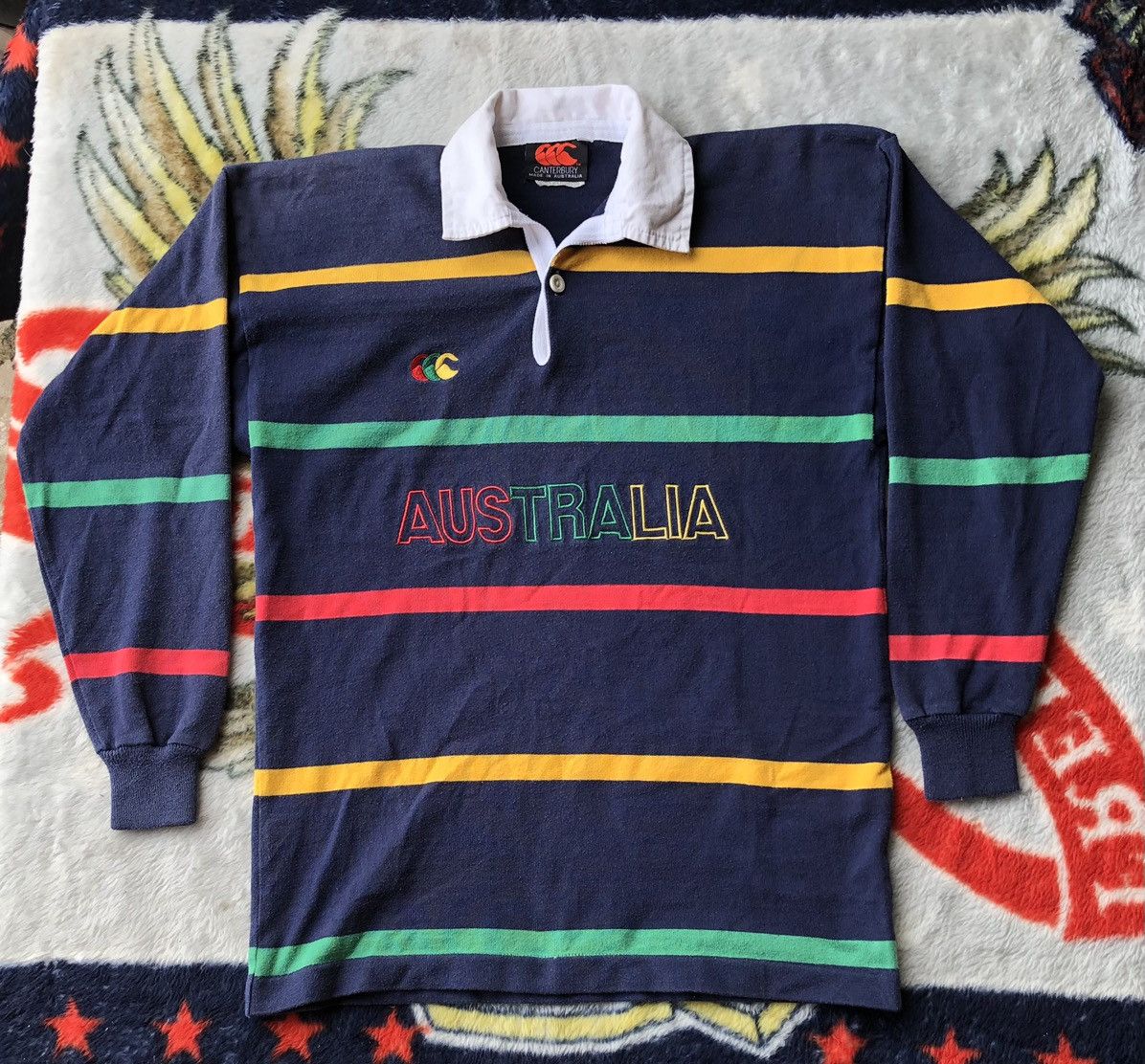 Canterbury of New Zealand Vintage Canterbury Australia Rugby Jersey Collar Size US S / EU 44-46 / 1 - 2 Thumbnail