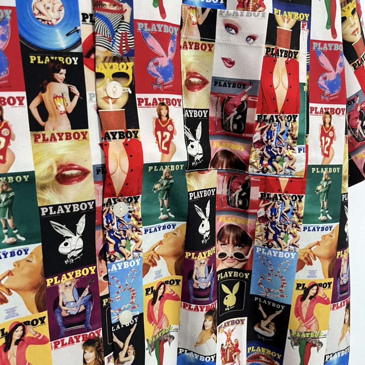 Playboy Y2k Playboy Magazine Cover Print Button Up Shirt Size US M / EU 48-50 / 2 - 6 Thumbnail