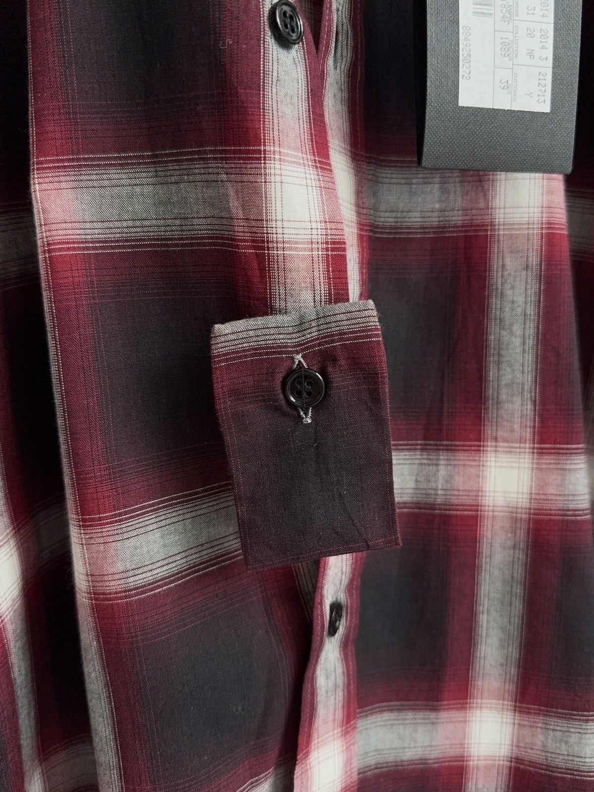 Saint Laurent Paris 2014 Saint Laurent Hedi Slimane era Check Shirt Size US M / EU 48-50 / 2 - 12 Thumbnail