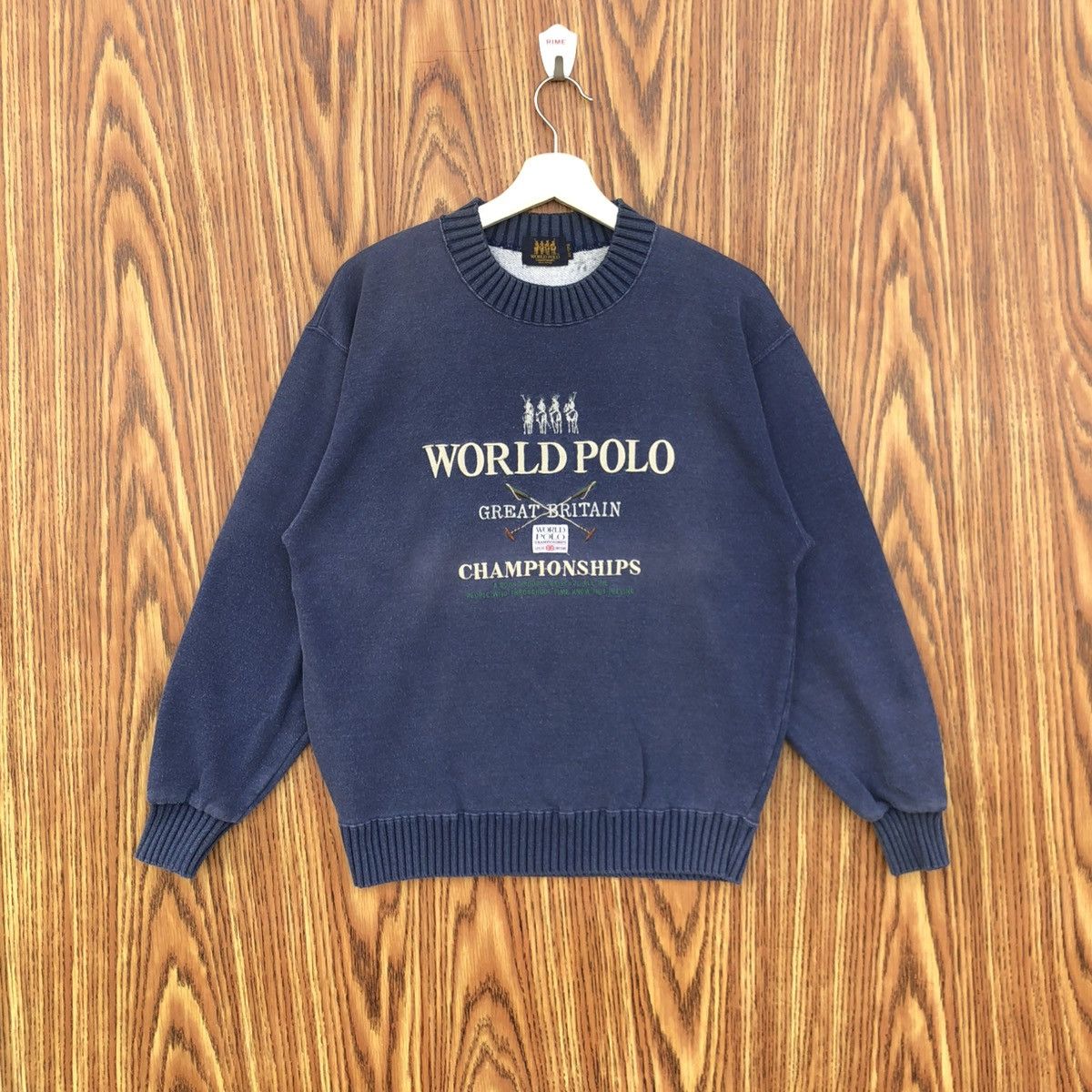 Vintage Vintage World Polo Championship Sweatshirt Size US M / EU 48-50 / 2 - 1 Thumbnail