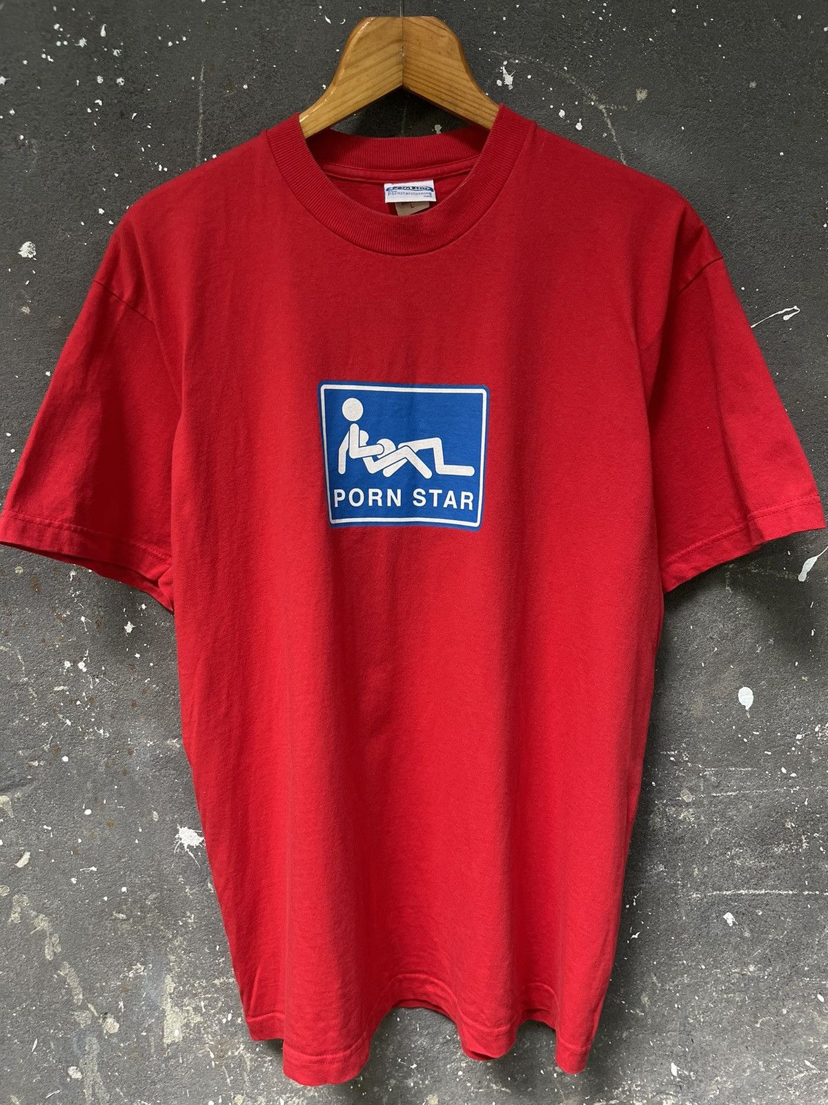 Vintage Vintage 90’s PornStar T-Shirt Red Skateboarding RARE Size US L / EU 52-54 / 3 - 2 Thumbnail