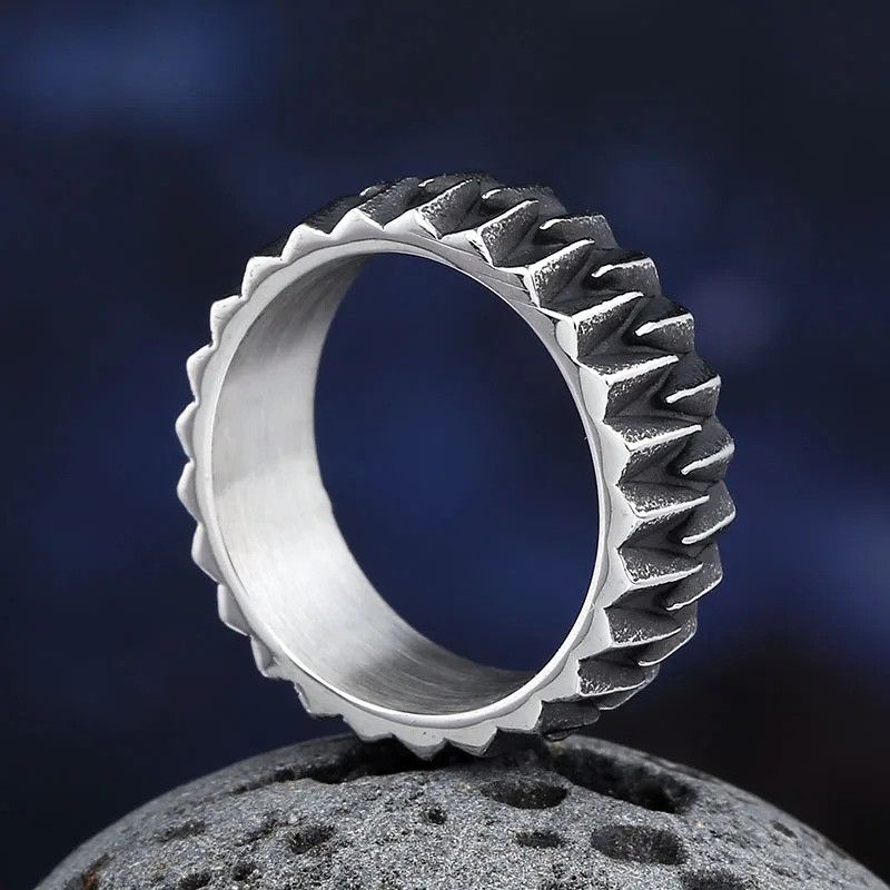 Jewelry Geometric Gear Ring Size ONE SIZE - 4 Thumbnail
