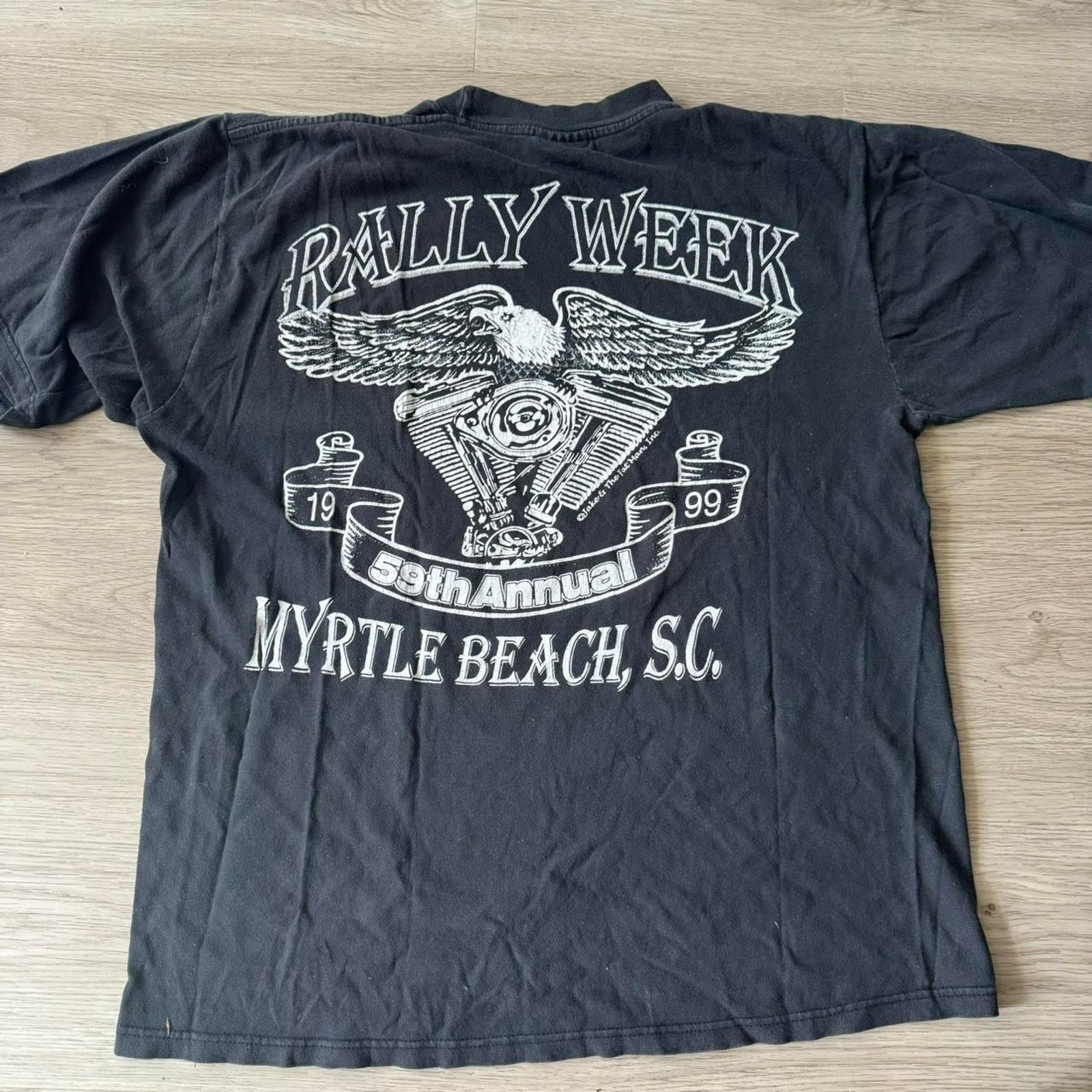 Vintage Vintage Spring Rally bike week shirt Size US XL / EU 56 / 4 - 3 Thumbnail