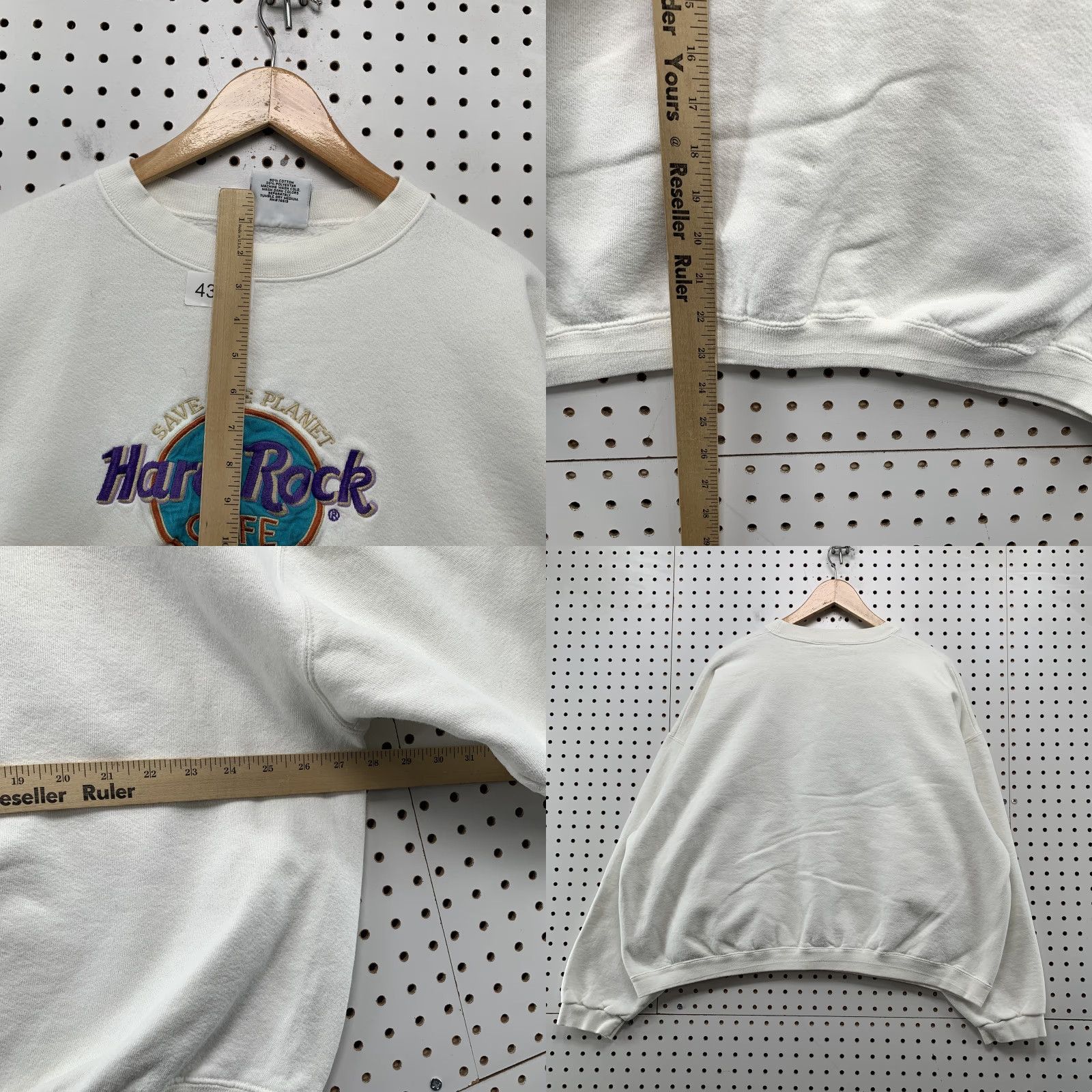 Hard Rock Cafe VINTAGE Hard Rock Cafe Maui Crewneck Sweatshirt White XL Men 90s SAVE THE PLANET Shirt Sweatshirt Pullover Crew Neck Mens 90s Size US XL / EU 56 / 4 - 8 Thumbnail