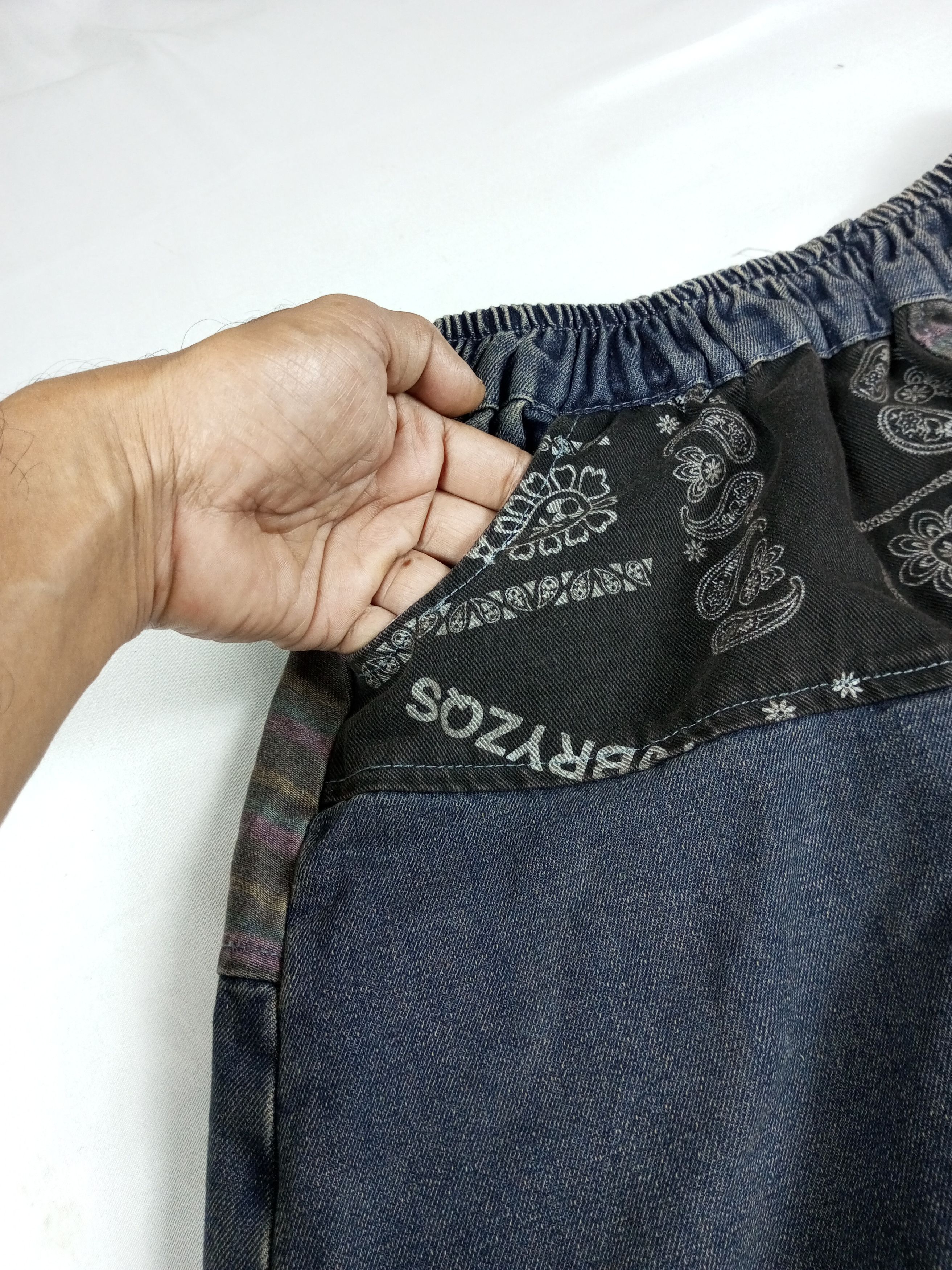 Japanese Brand Y2K Kapital Boro Style Patchwork Harem Pant Size US 30 / EU 46 - 4 Thumbnail