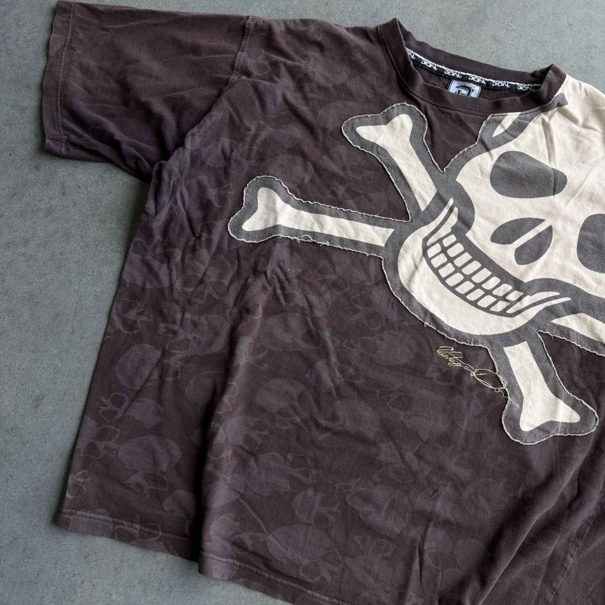 Affliction × Paul Frank × Vintage Vintage Brown XXXL Baggy Don Skull Stitch Ultra Wide Fit Size US XXL / EU 58 / 5 - 2 Thumbnail