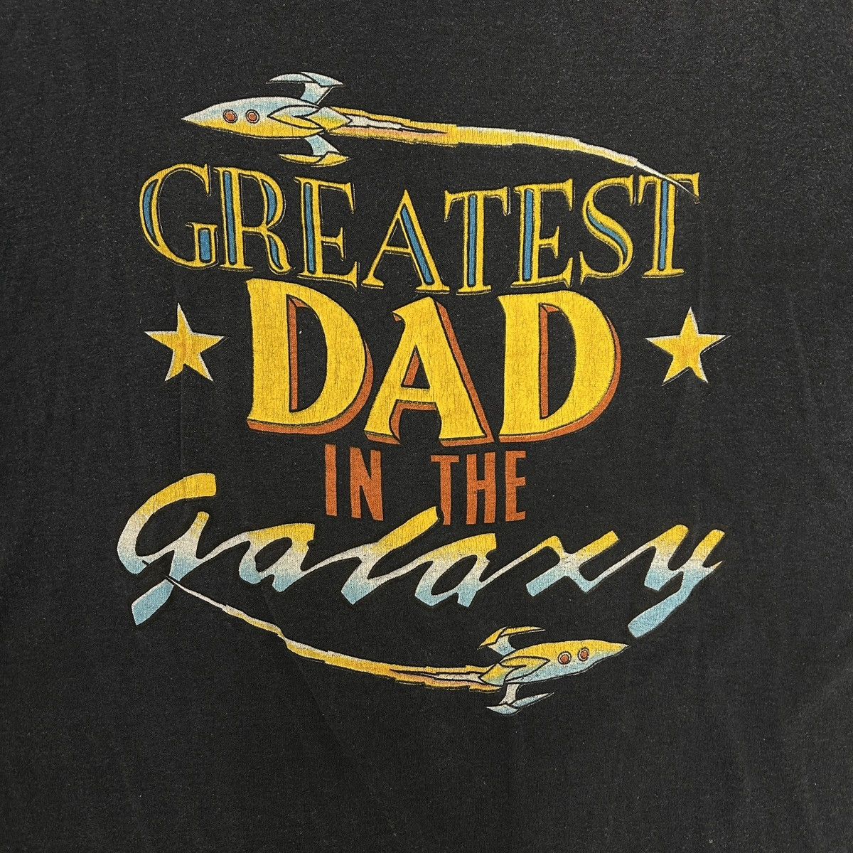 Vintage Vintage “Greatest Dad in the Galaxy” Space Tee Size US M / EU 48-50 / 2 - 2 Thumbnail
