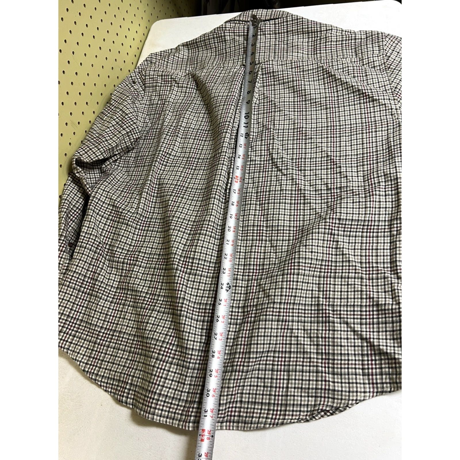 Pendleton Pendleton Mens Large Button-Down Shirt Plaid Cotton Wool Gray Black Multicolor Long Sleeve Button Up Size US L / EU 52-54 / 3 - 6 Thumbnail