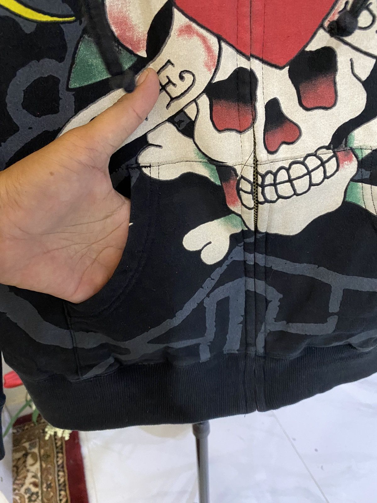 Christian Audigier × Ed Hardy Ed Hardy Zipper Hoodie Size M / US 6-8 / IT 42-44 - 7 Thumbnail