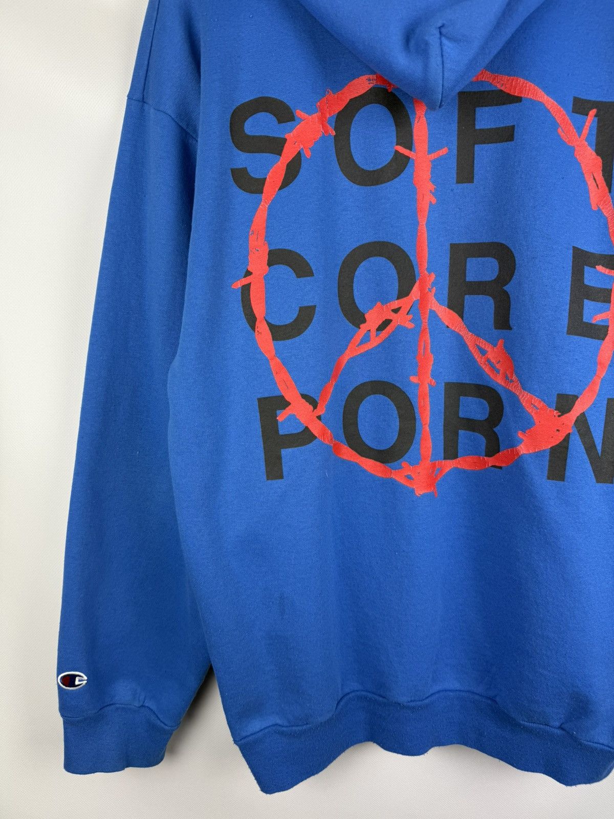 Champion × Pleasures Pleasures Champion Soft Core Porn Big Logo Hoodie Pullover Size US L / EU 52-54 / 3 - 21 Thumbnail