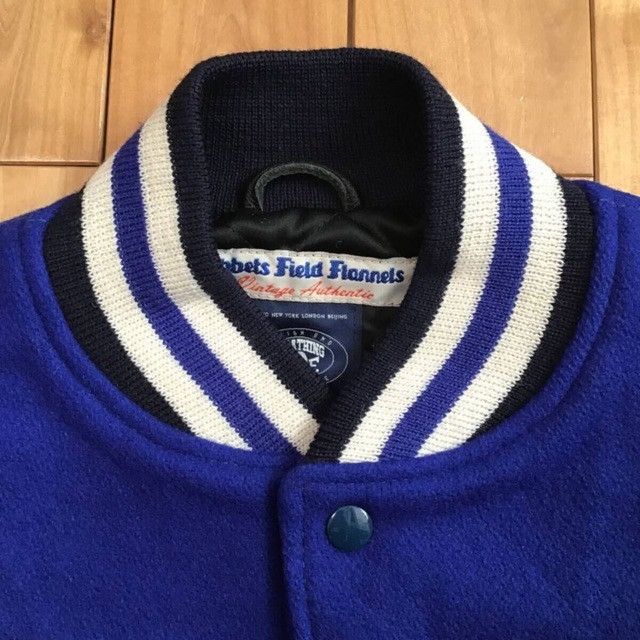 Bape × Ebbets Field Flannels BAPE × EBBETS FIELD FLANNELS Leather Sleeve Varsity Jacket Size US M / EU 48-50 / 2 - 6 Thumbnail