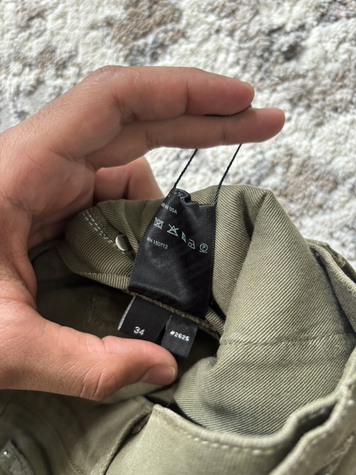 Amiri Amiri olive Bandana Patch Size US 34 / EU 50 - 5 Thumbnail