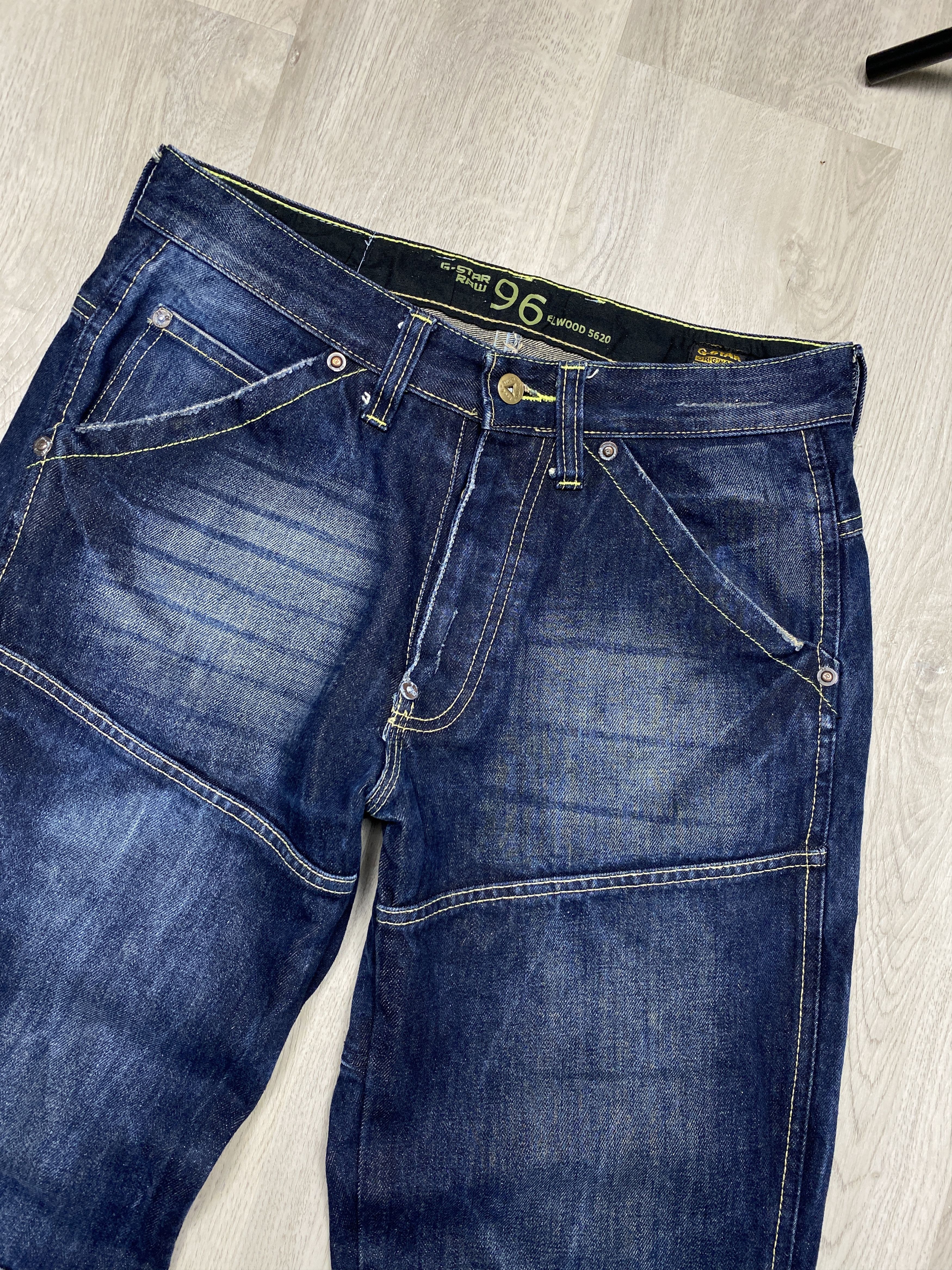 G-Star G Star Raw Vintage 5620 Elwood Denim Double Knee Pants Jeans Size US 32 / EU 48 - 5 Thumbnail