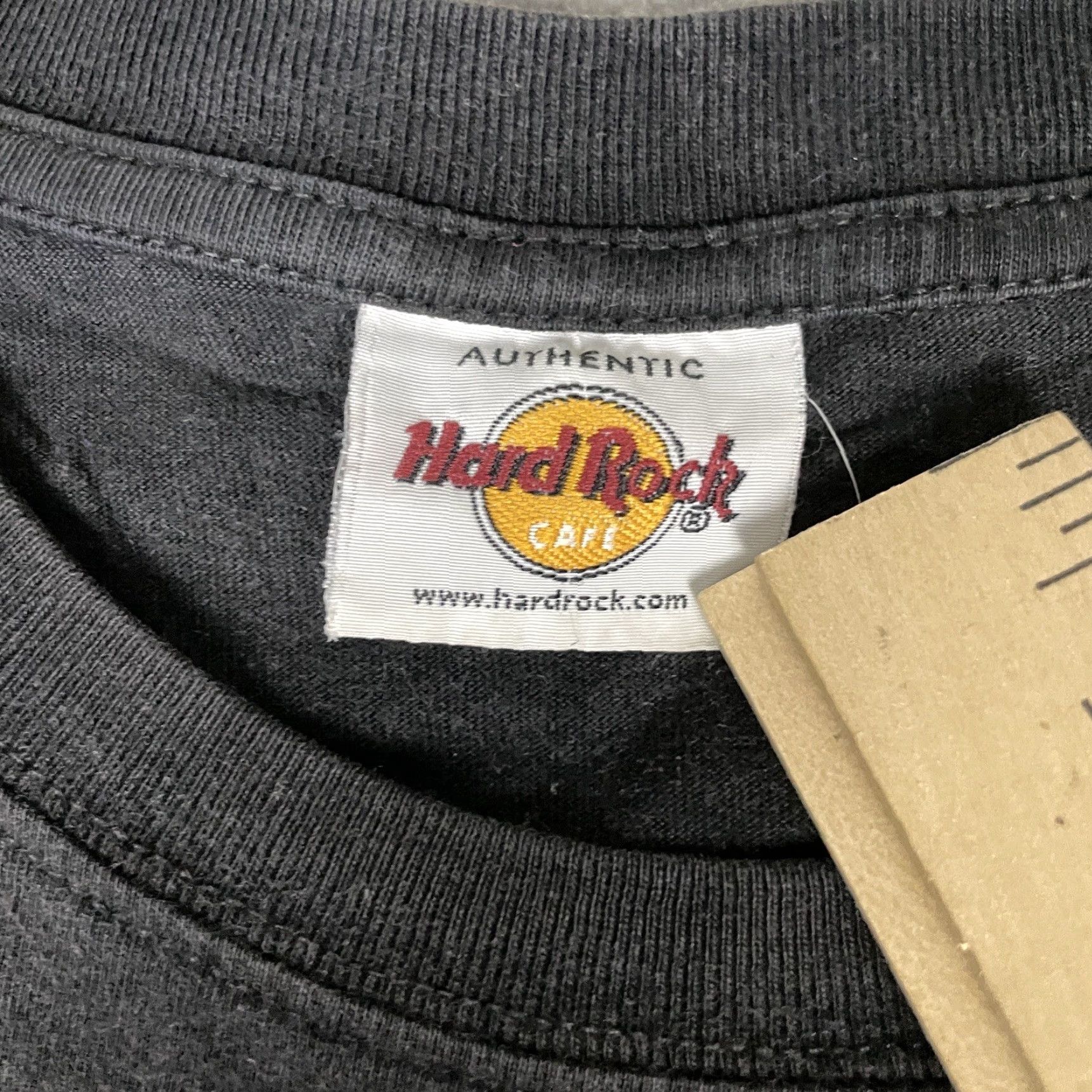 Hard Rock Cafe VINTAGE Hard Rock Cafe T-Shirt Men XL Black Distressed Faded 90s Logo Shirt Size US XL / EU 56 / 4 - 5 Thumbnail