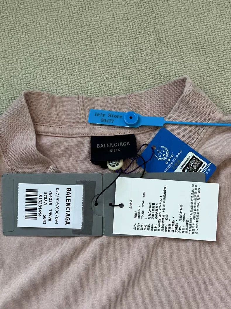 Balenciaga Balenciaga Monogrammed Crew Neck Pullover Short Sleeve Dro Size L / US 10 / IT 46 - 4 Thumbnail