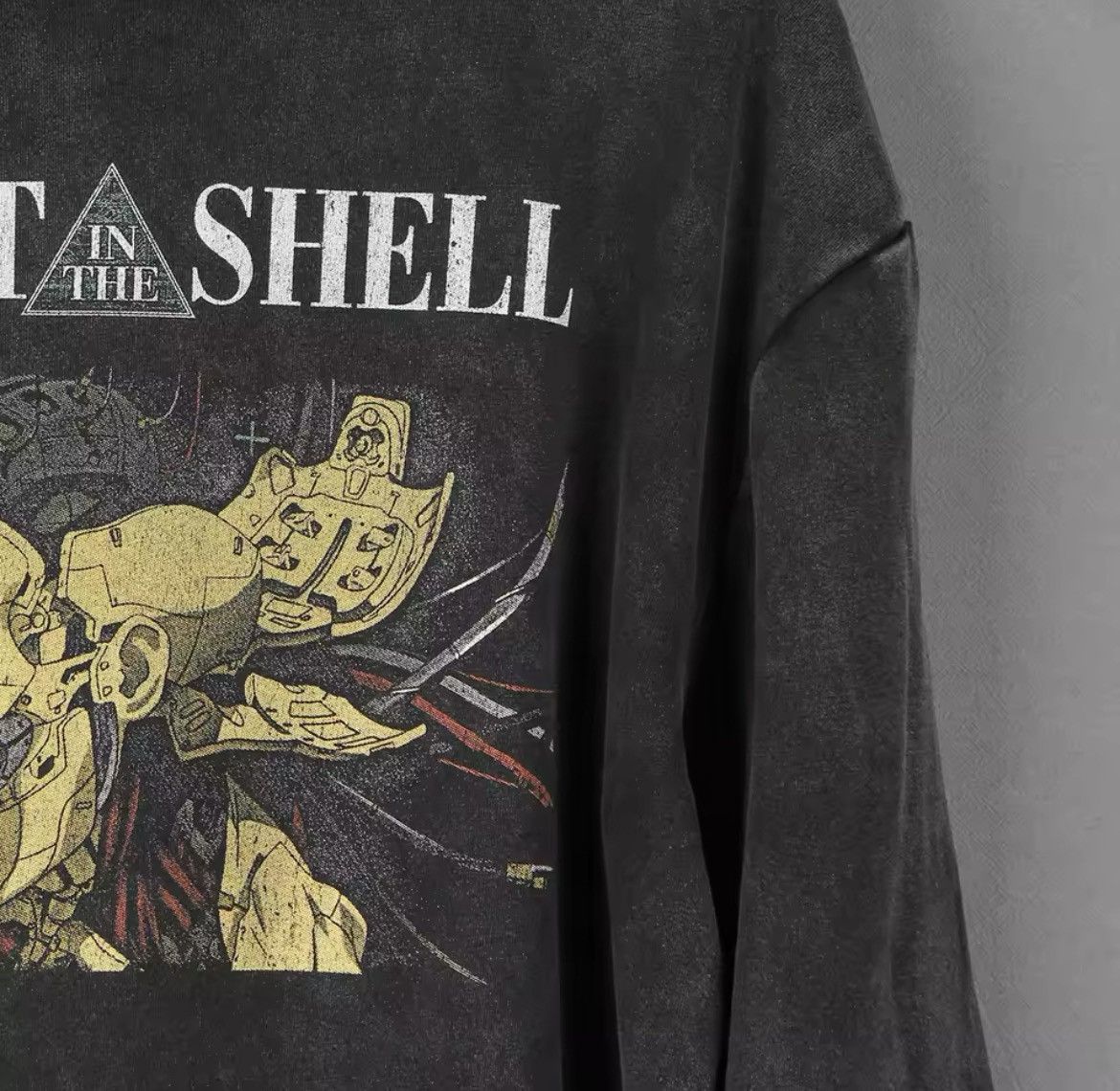 Japanese Brand "Ghost in the Shell" Washed Cotton Hoodie Size US M / EU 48-50 / 2 - 2 Thumbnail