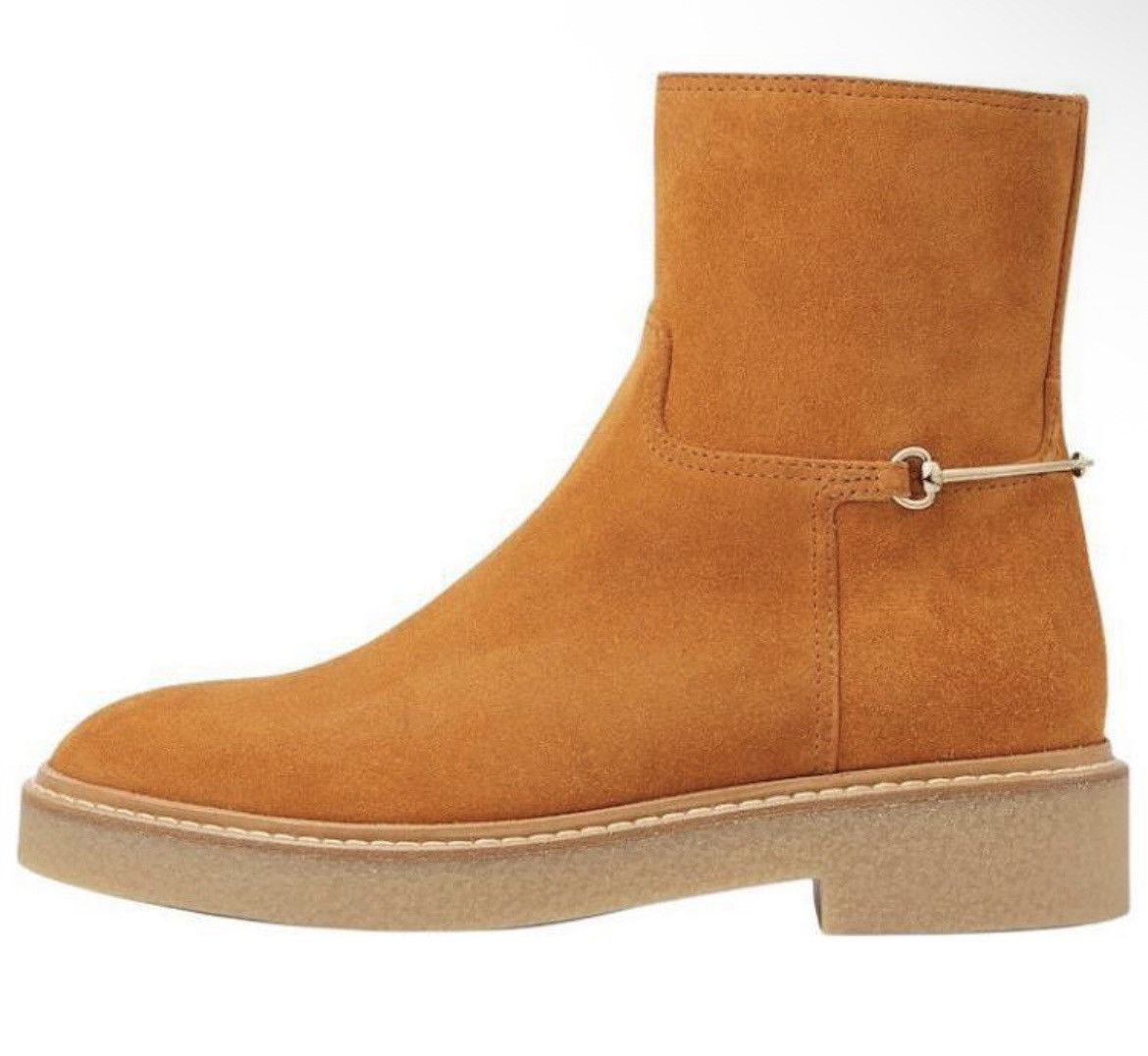 Gucci Gucci Horsebit Edith Ankle Boots Suede size 40 811378 Size US 10 / IT 40 - 4 Thumbnail