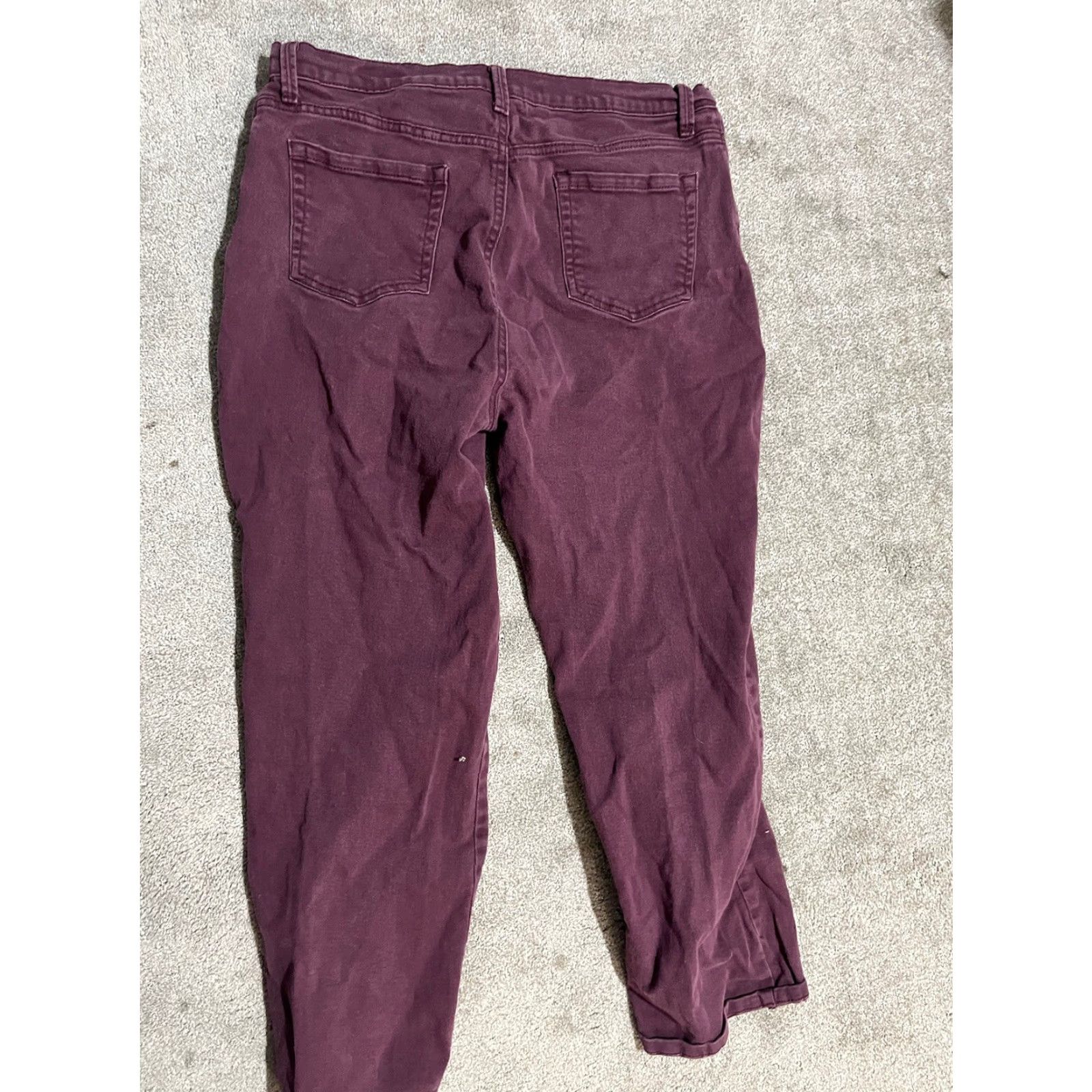 Gloria Vanderbilt Gloria Vanderbilt Amanda Jeans Women 16P Petite Burgundy Denim Stretch Tapered 90s Designer EUC Womens Size 38" / US 16 / IT 52 - 3 Thumbnail