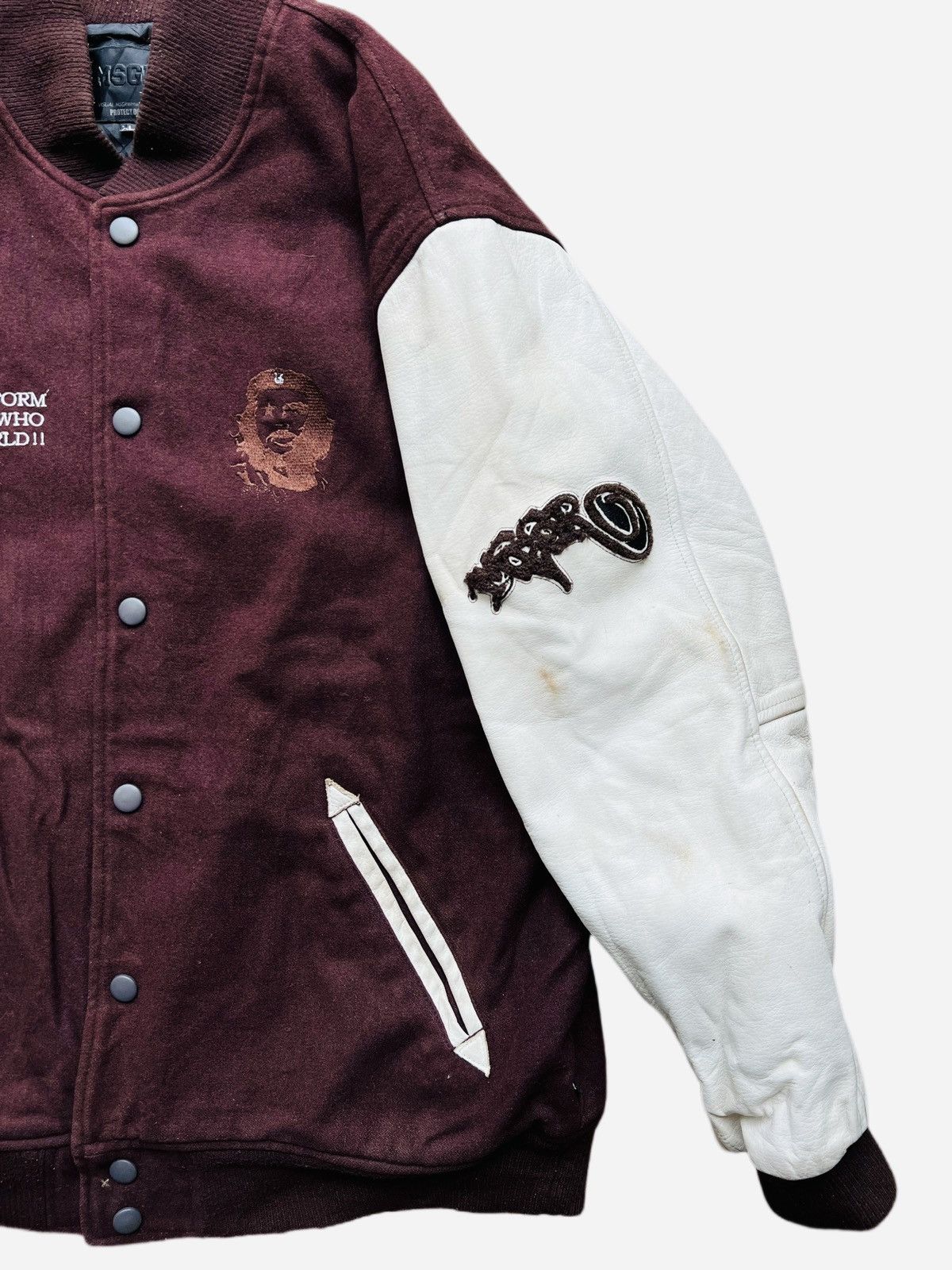 Japanese Brand MSGR Che Guevara The Warriors Varsity Jacket Leather Size US XL / EU 56 / 4 - 6 Thumbnail