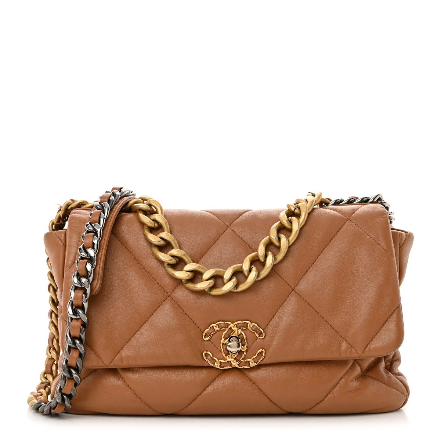 Chanel os11x0126 Size: OS / Lambskin Quilted Large Flap Bag Brown Size ONE SIZE - 1 Thumbnail