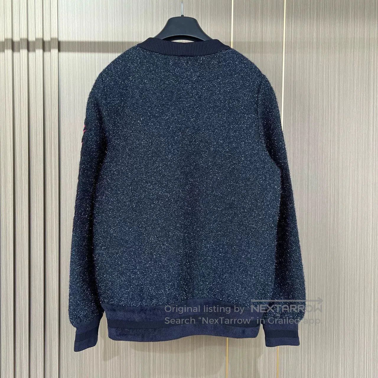 Chanel chanel embroidered starry sweatshirt in blue. Size M / US 6-8 / IT 42-44 - 2 Thumbnail
