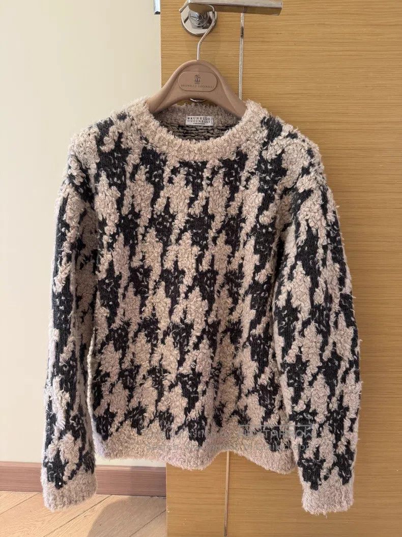 Brunello Cucinelli Cashmere Glitter Knit Top