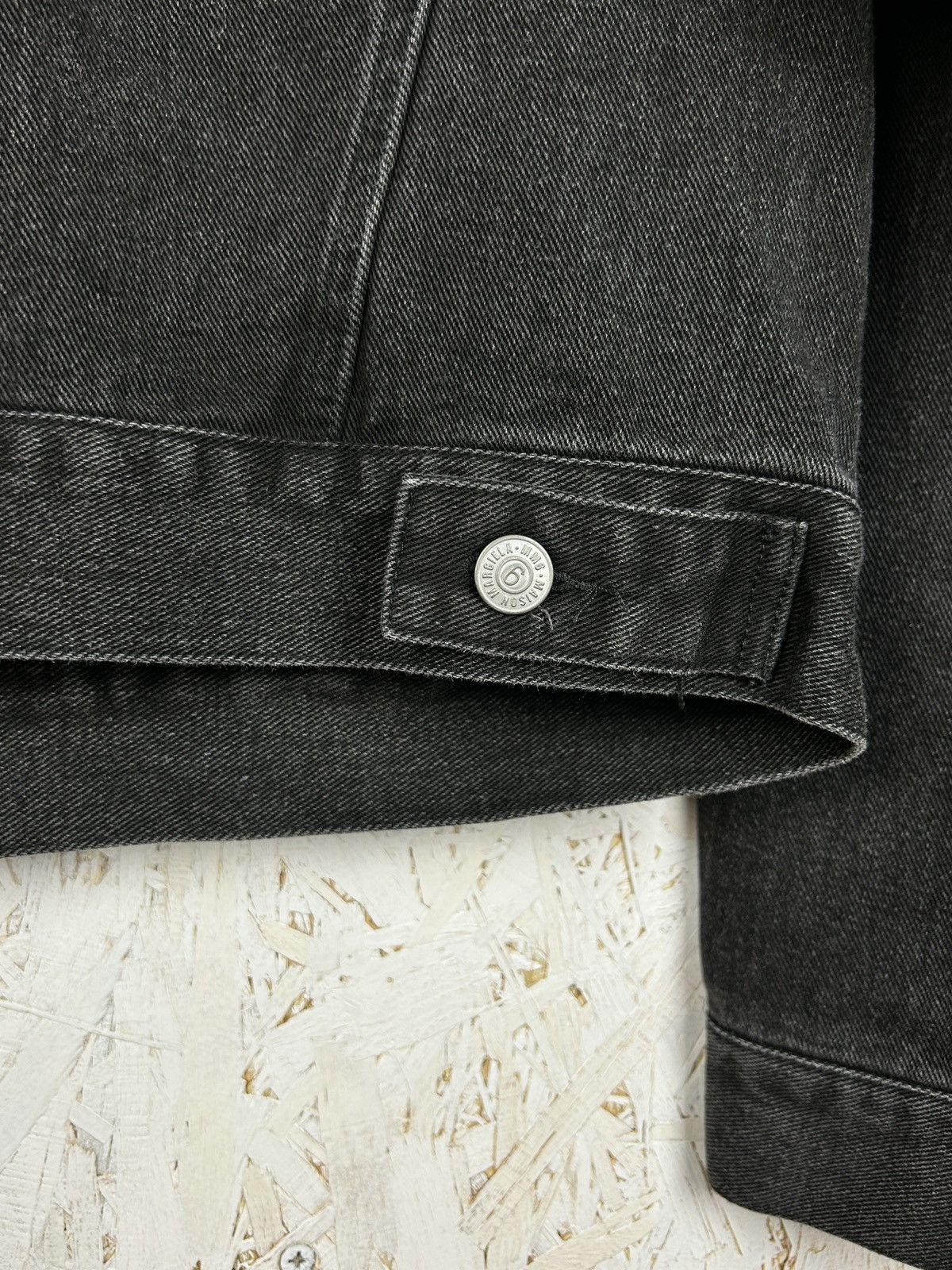 Maison Margiela Maison Margiela MM6 Black Cut Out Detail Denim Jacket 38 Size S / US 4 / IT 40 - 9 Thumbnail