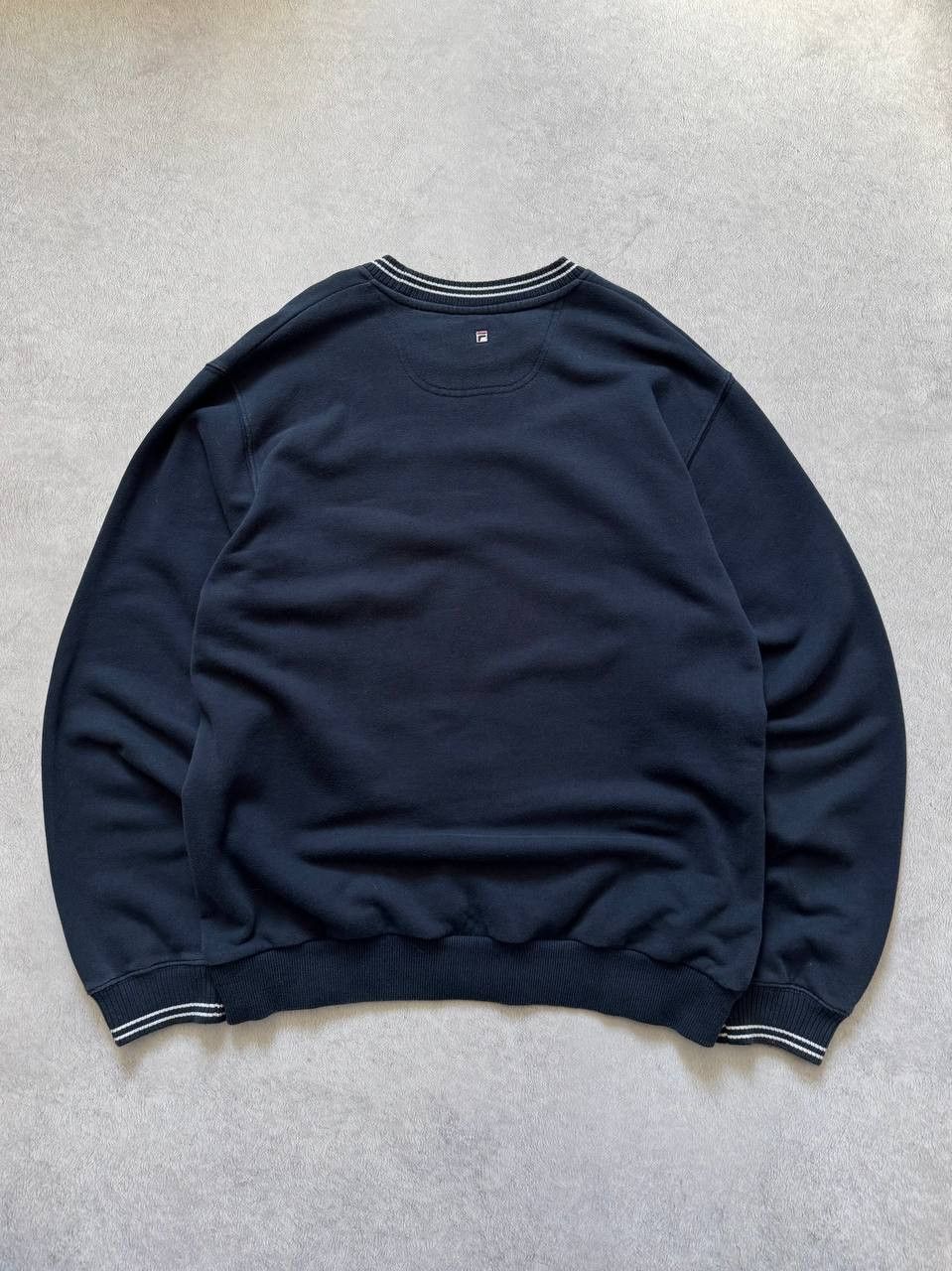 Fila Vintage 90's Fila Italia Navy Retro Sweatshirt Size US M / EU 48-50 / 2 - 2 Thumbnail