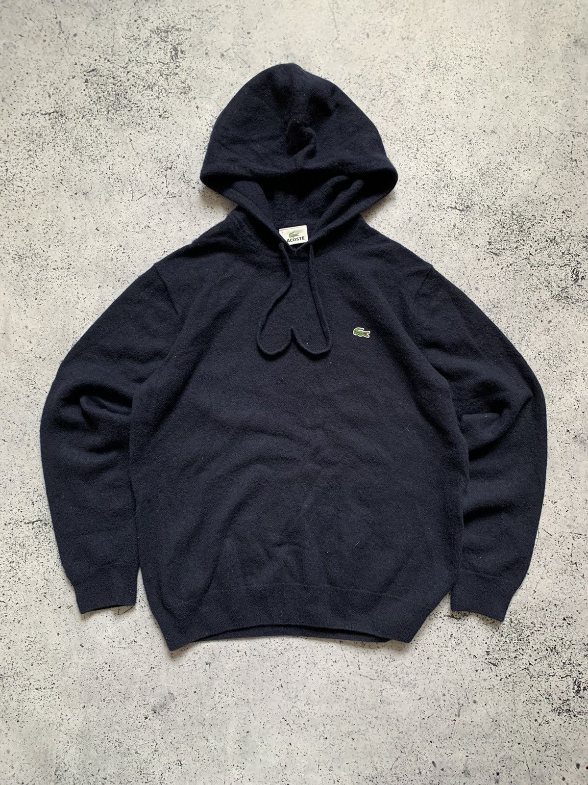 Lacoste × Vintage Vintage Lacoste Cashmere Wool Hoodie Sweater Y2K USA Size S Size US S / EU 44-46 / 1 - 1 Thumbnail