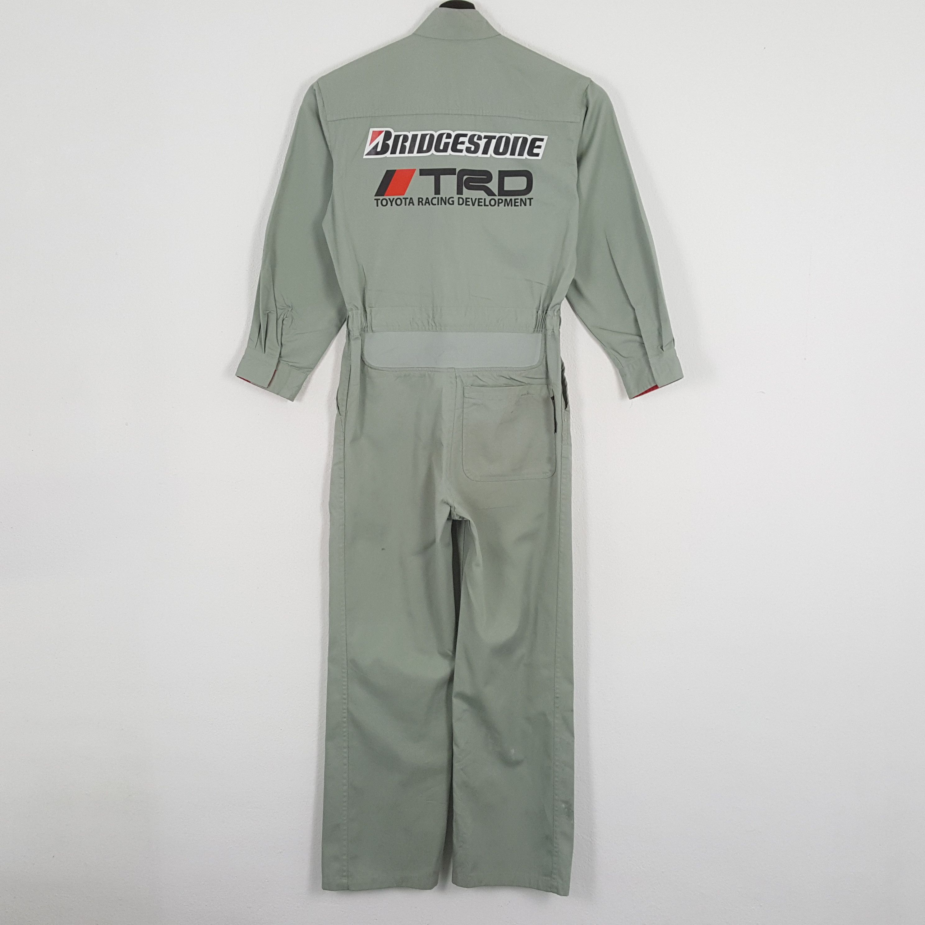 Vintage BRIDGESTONE X TRD TOYOTA RACING Custom Art Coverall Jacket Size US S / EU 44-46 / 1 - 1 Thumbnail