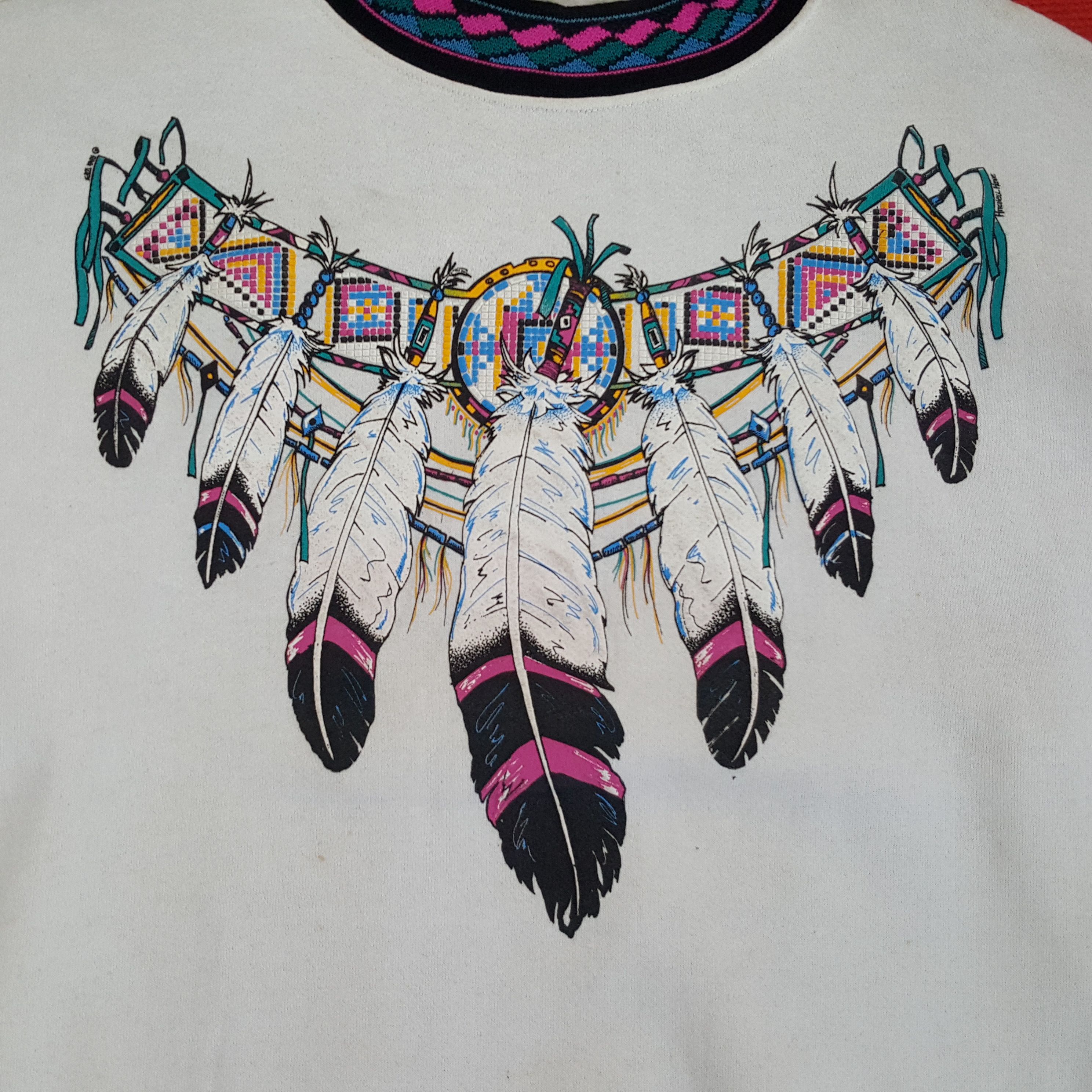 Vintage Vintage Sweatshirt Art Design Style Streetwear Size US XL / EU 56 / 4 - 2 Thumbnail
