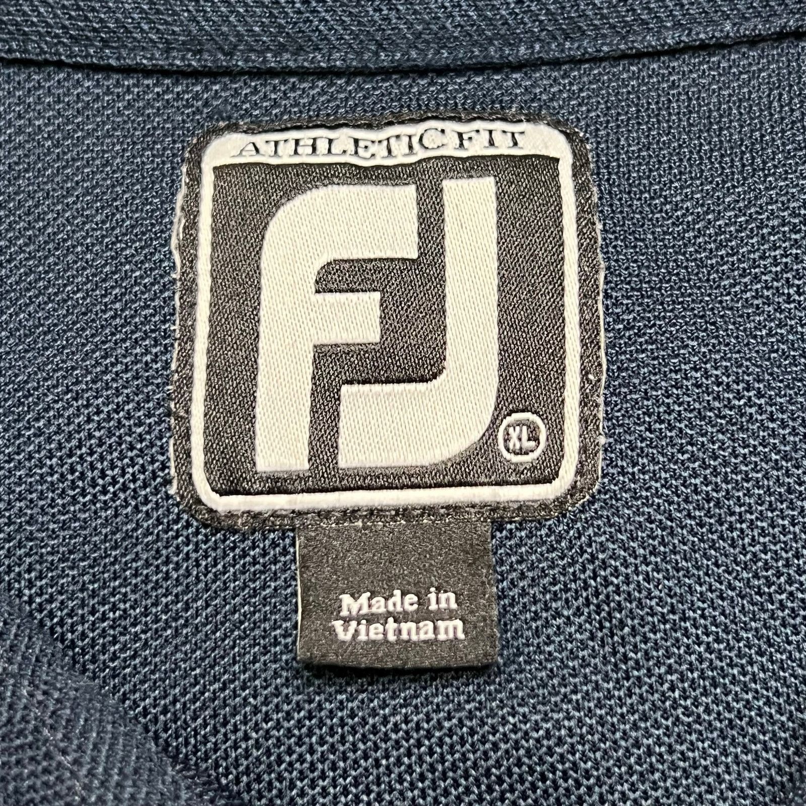Footjoy FootJoy Athletic Fit Golf Polo Shirt Men’s XL Blue Striped Size US XL / EU 56 / 4 - 3 Thumbnail