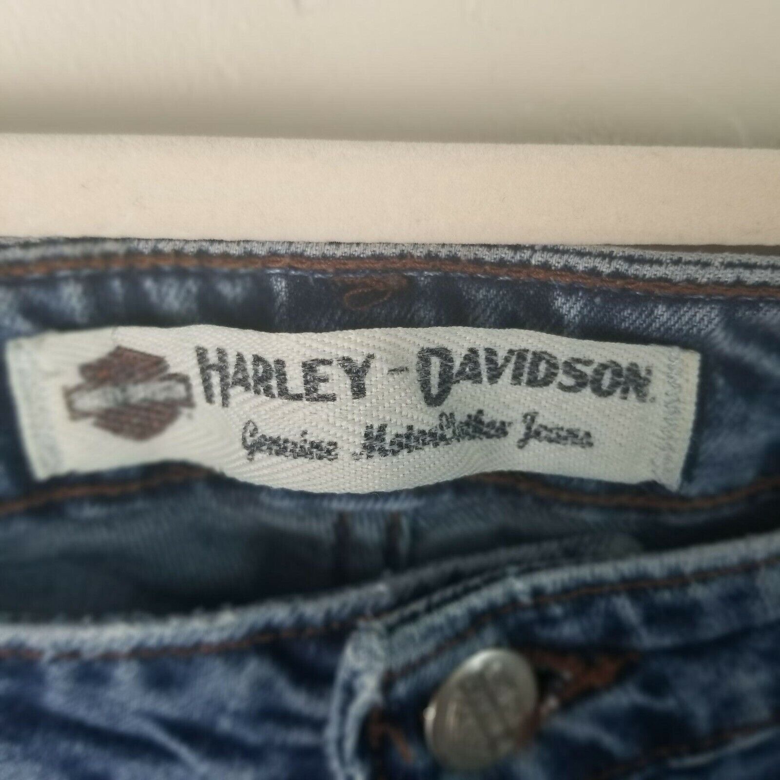 Harley Davidson Harley Davidson Womens Bootcut Jeans Size 10L Moto Casual Size 32" / US 10 / IT 46 - 6 Thumbnail