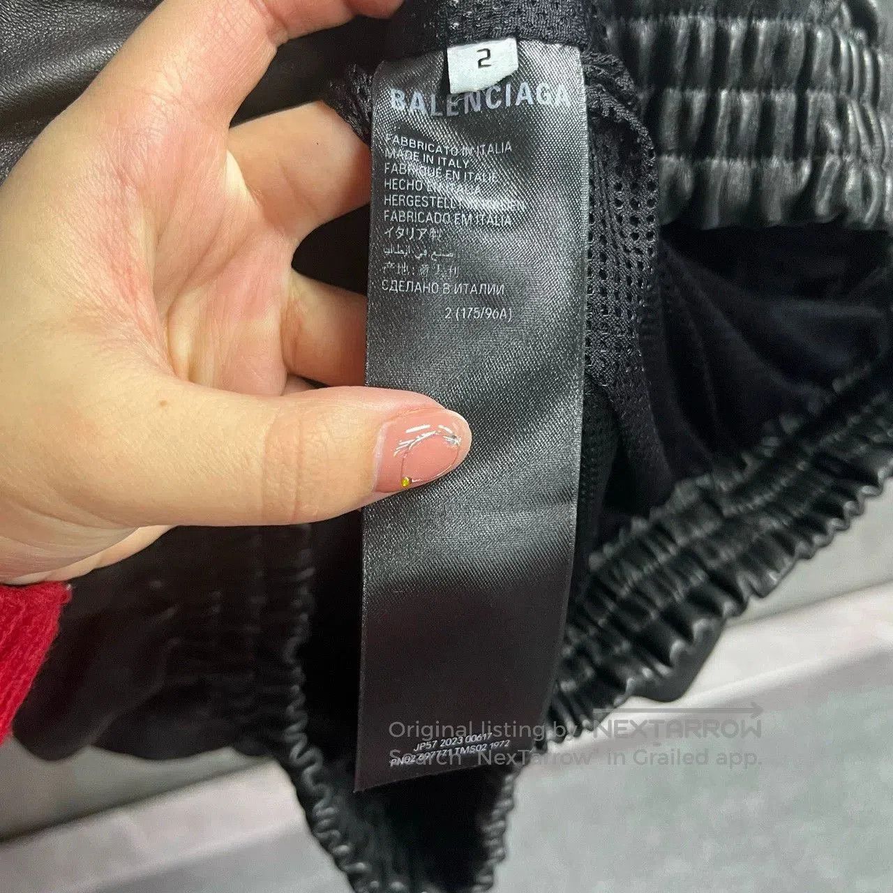 Balenciaga Balenciaga Colorblock Logo Hooded Leather Jacket. Size US L / EU 52-54 / 3 - 3 Thumbnail
