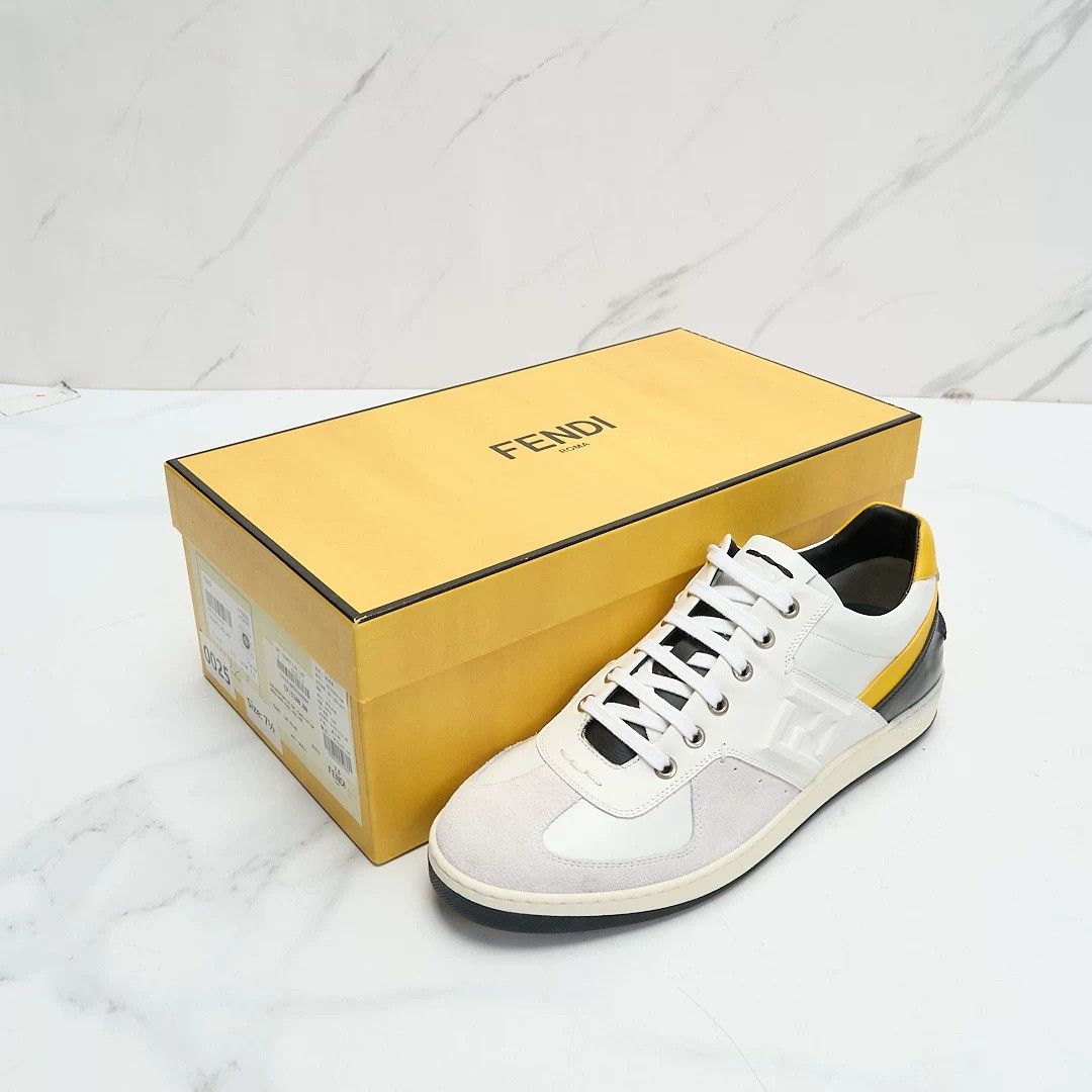 Fendi Authentic Fendi Men's Double F Lace-up Sneakers Size US 9 / EU 42 - 9 Thumbnail