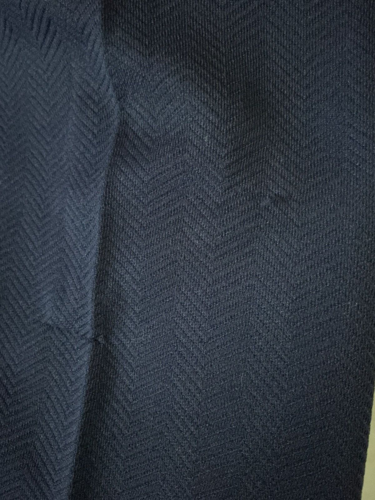 Vintage Vintage 70s Blue Textured Polyester Flare Disco Dress Pants Size US 32 / EU 48 - 8 Thumbnail